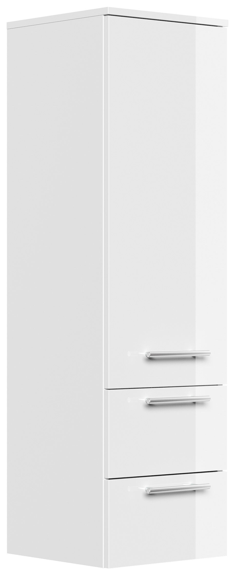 Badmöbelset Roma XL 4-teilig Spiegelschrank Seitenschrank 3er Boxen weiss hgl