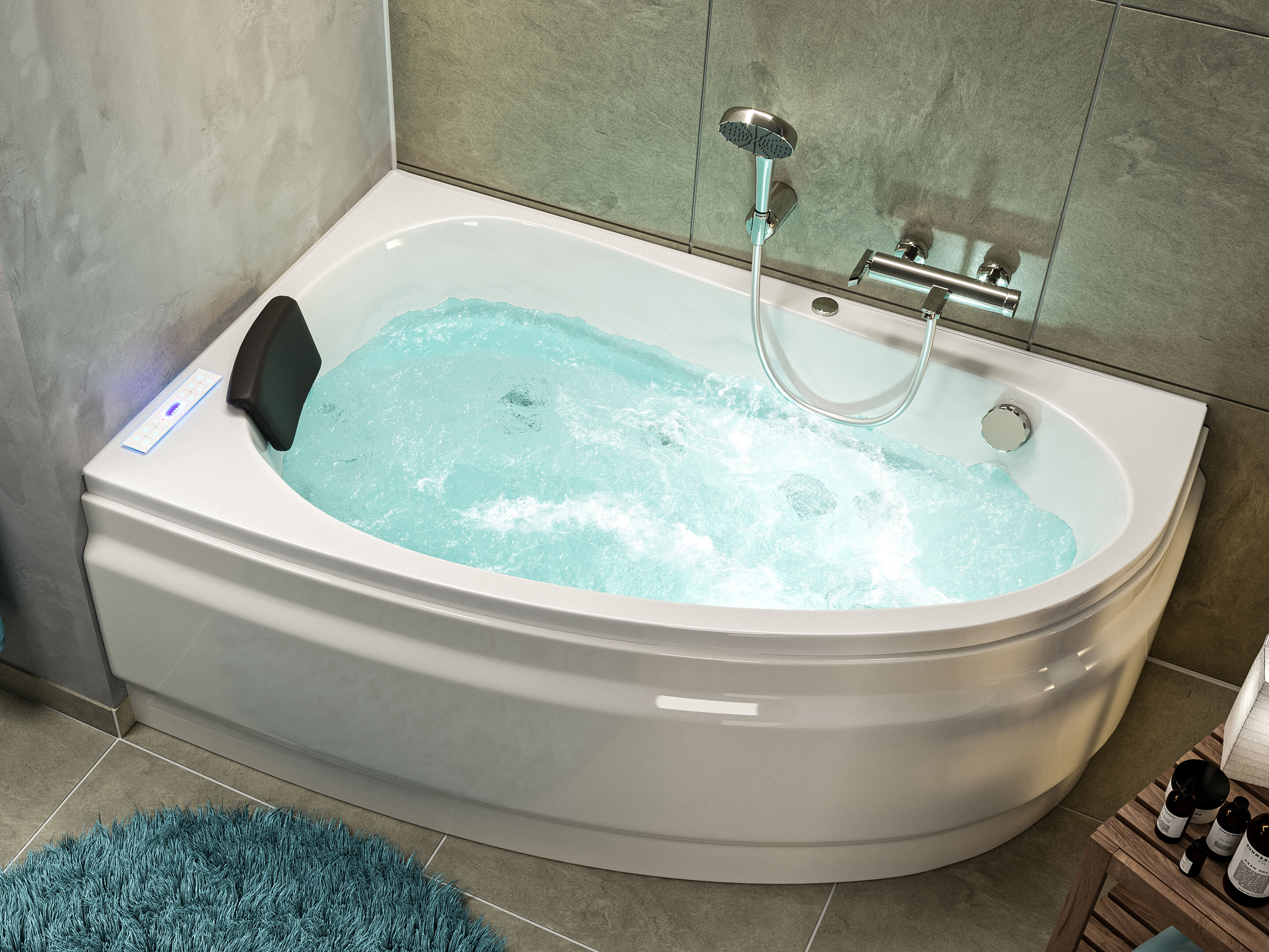 Stardust links Whirlpool Set ohne Armatur