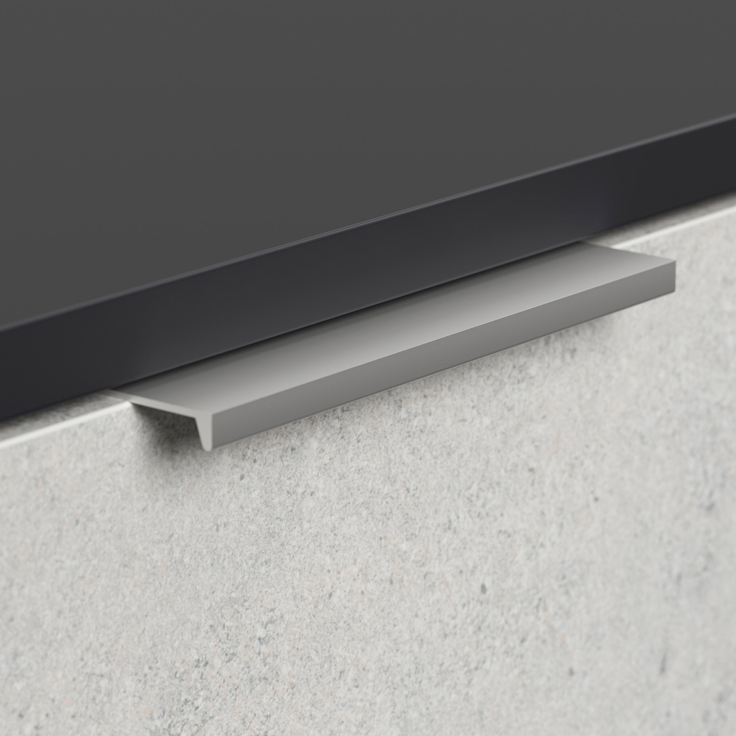 Design Hängekonsole Sideboard Urban Slimline 4 Softeinzüge lackiert Creme-Grafit