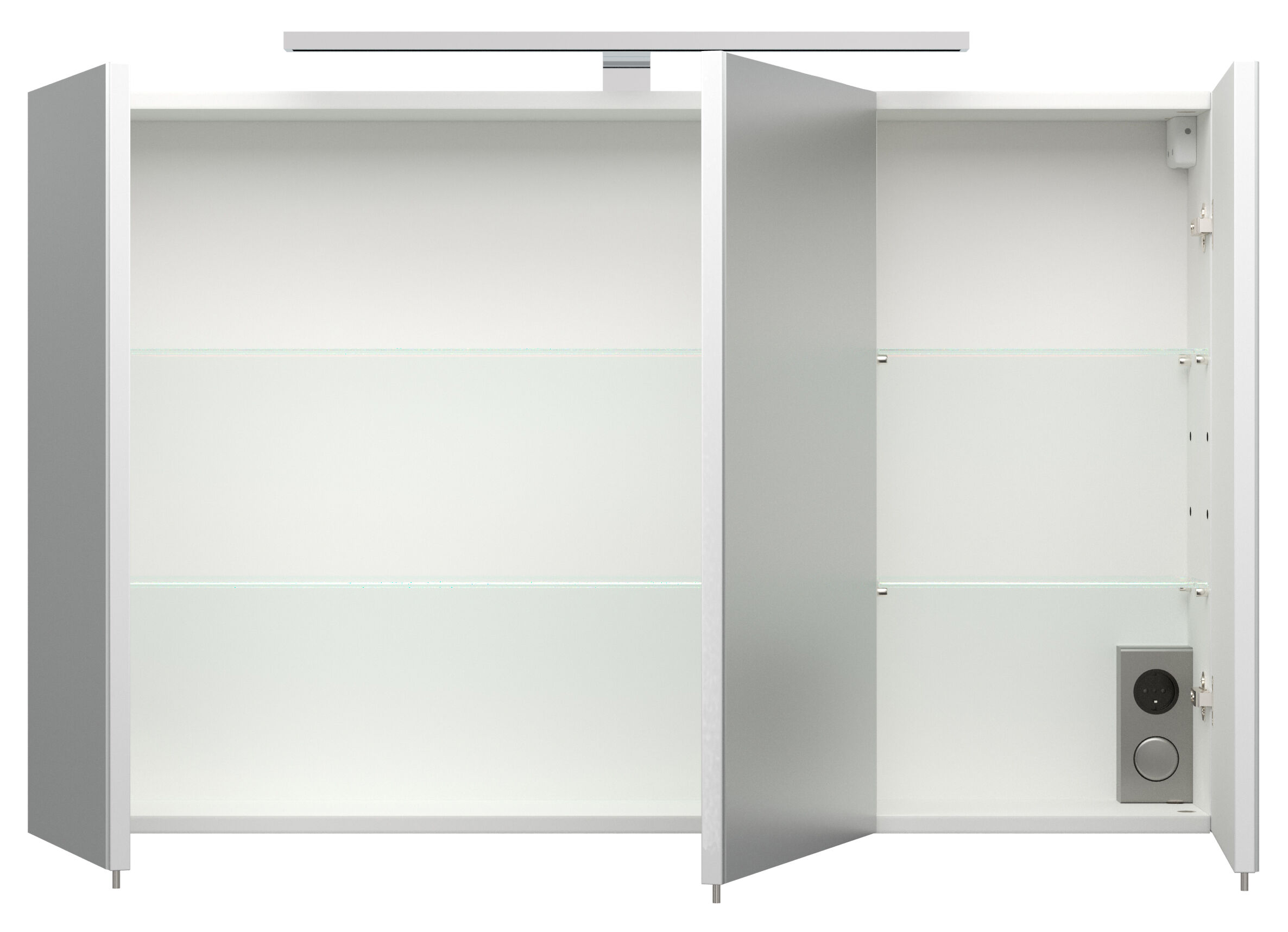 Badmöbel-Set 100 cm Premiumausstattung inkl. Licht, allseitig anthrazit