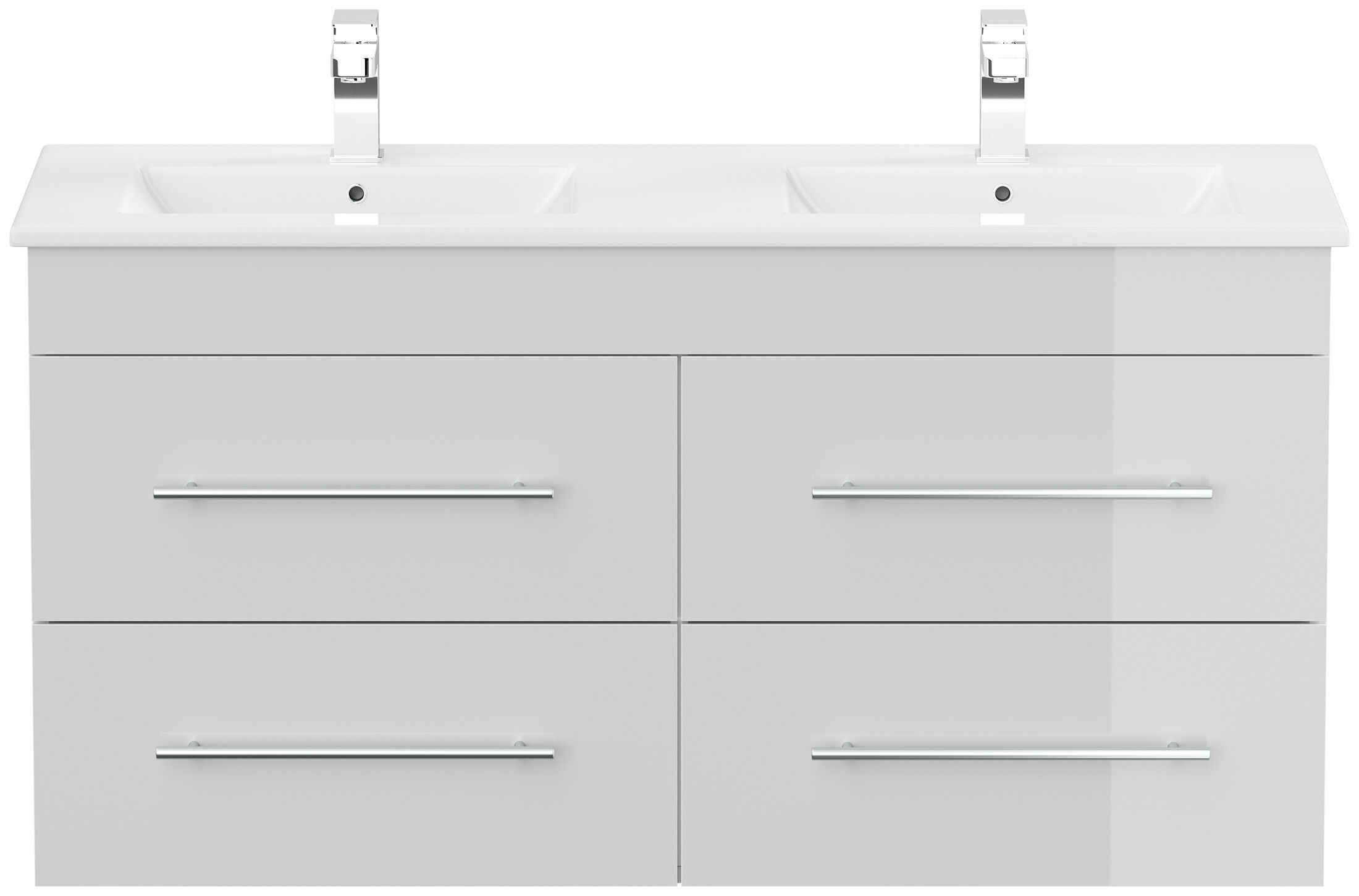 Badmöbel Helios SoftClose weiss hochglanz