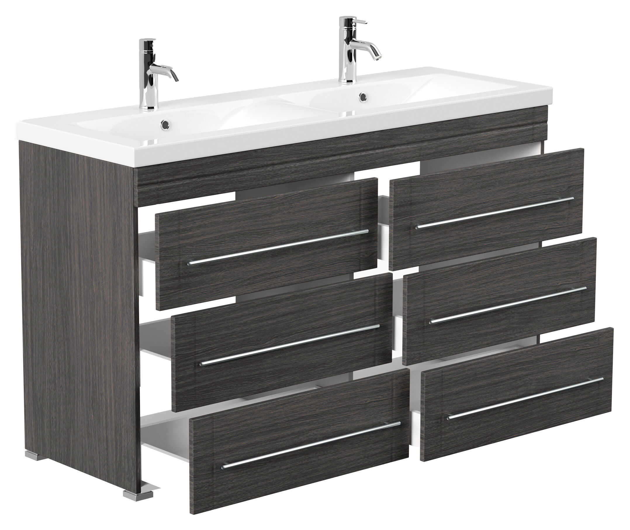 Stand Badmöbel Gallo Modern SoftClose anthrazit