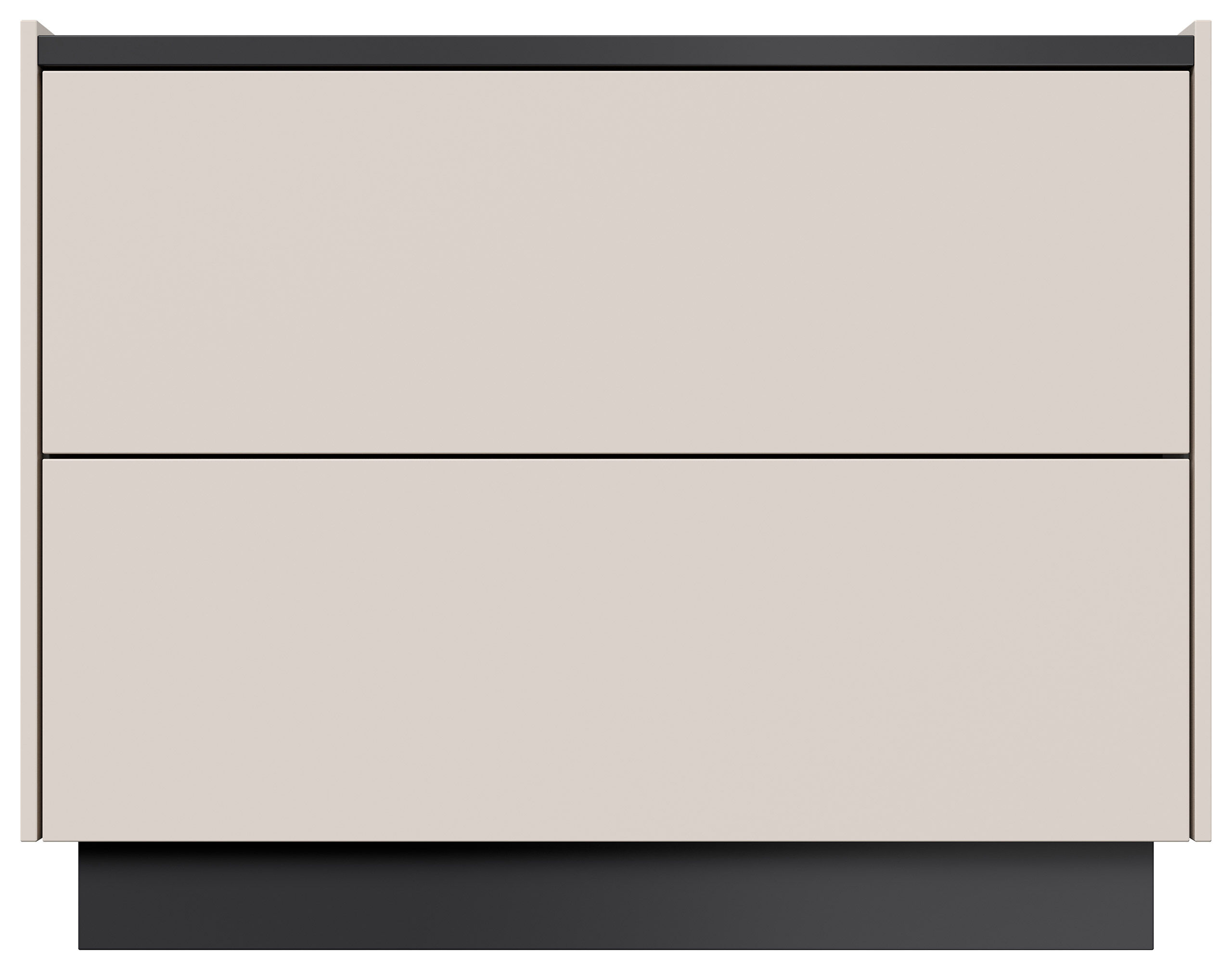 Design Nachttisch Kommode Concepto XL 70cm, 2 Pushauszüge Oak