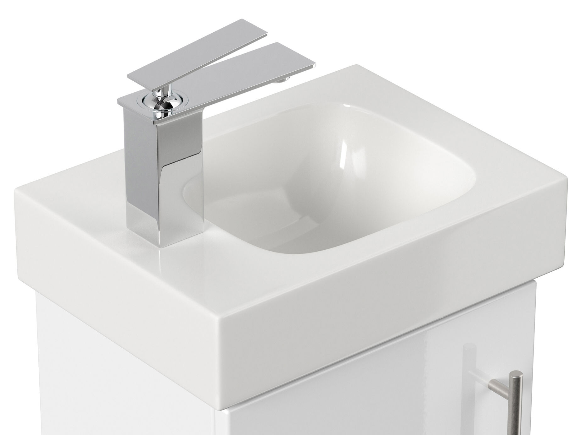 Geberit Icon 38 cm links Waschbecken