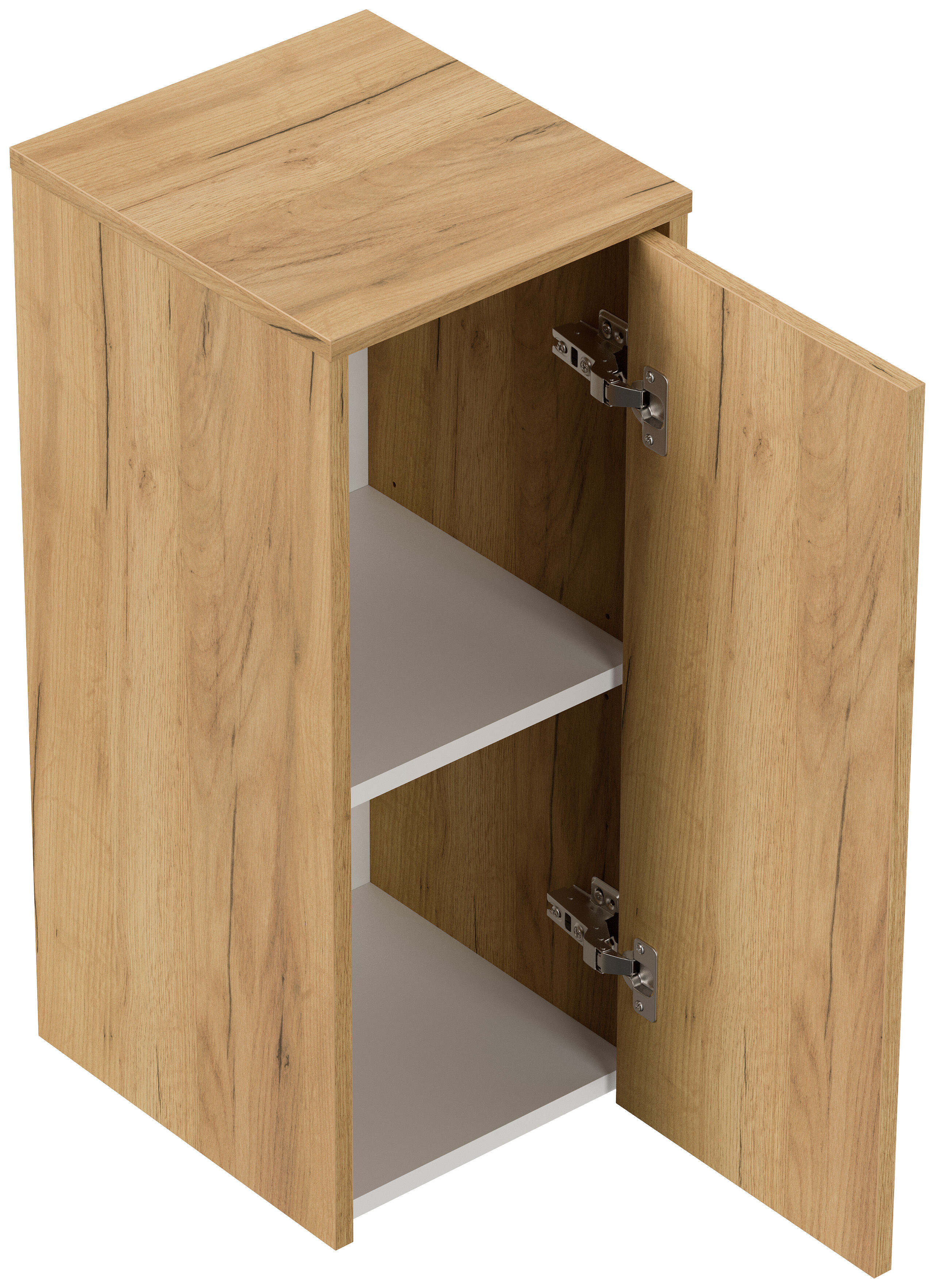 Badmöbelset Taifun 190cm 5tlg mit 2x Spiegelschrank & 2x Badschrank eiche gold