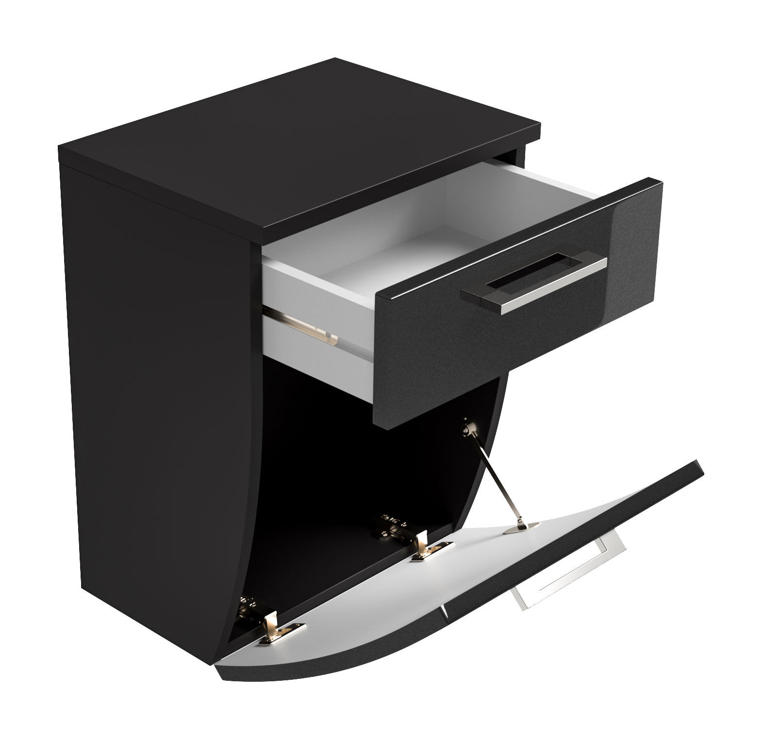 Unterschrank Rima 40 cm rund Anthrazit