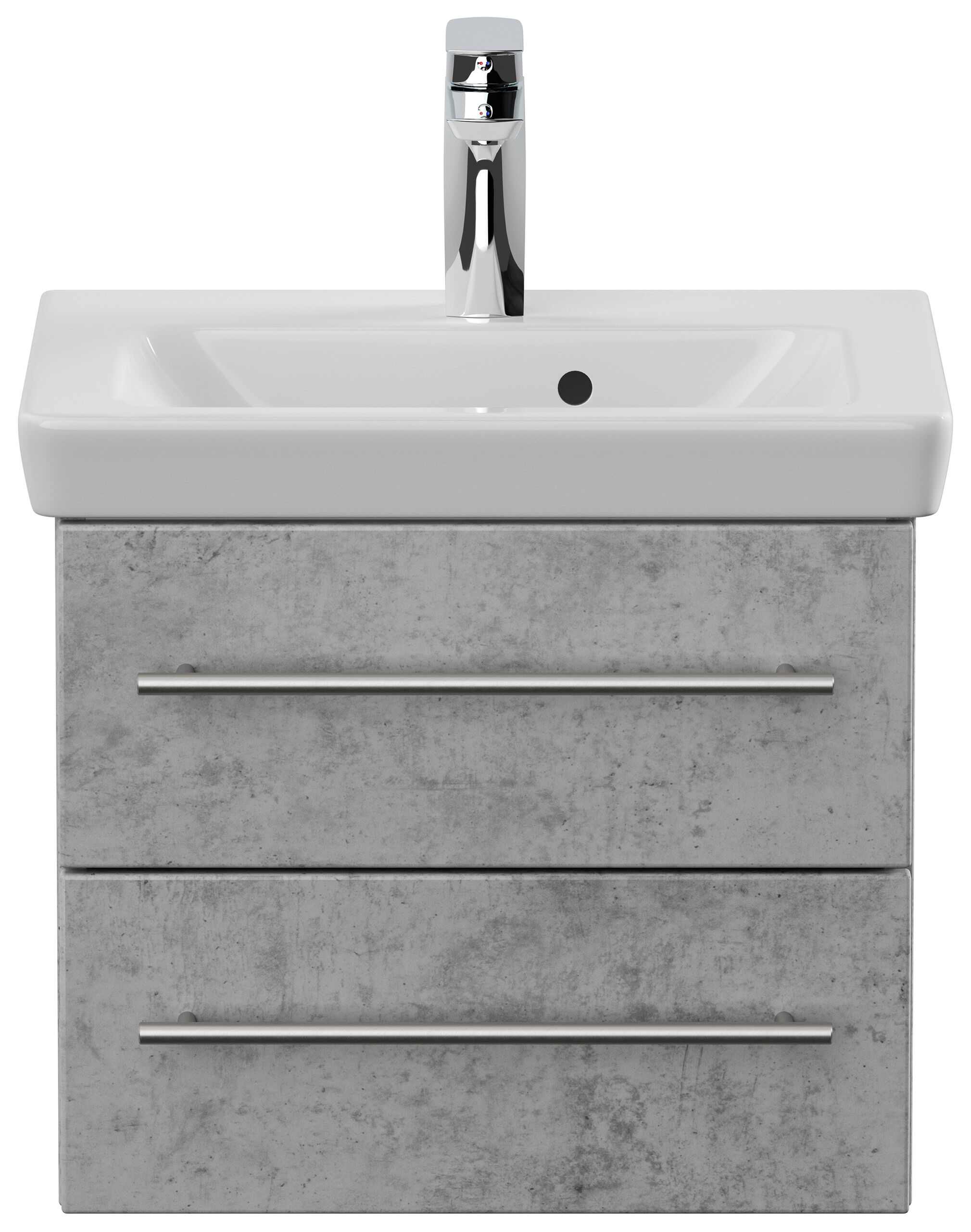 Badmöbel mit Villeroy & Boch Subway 2.0 Waschbecken 50 cm SoftClose beton