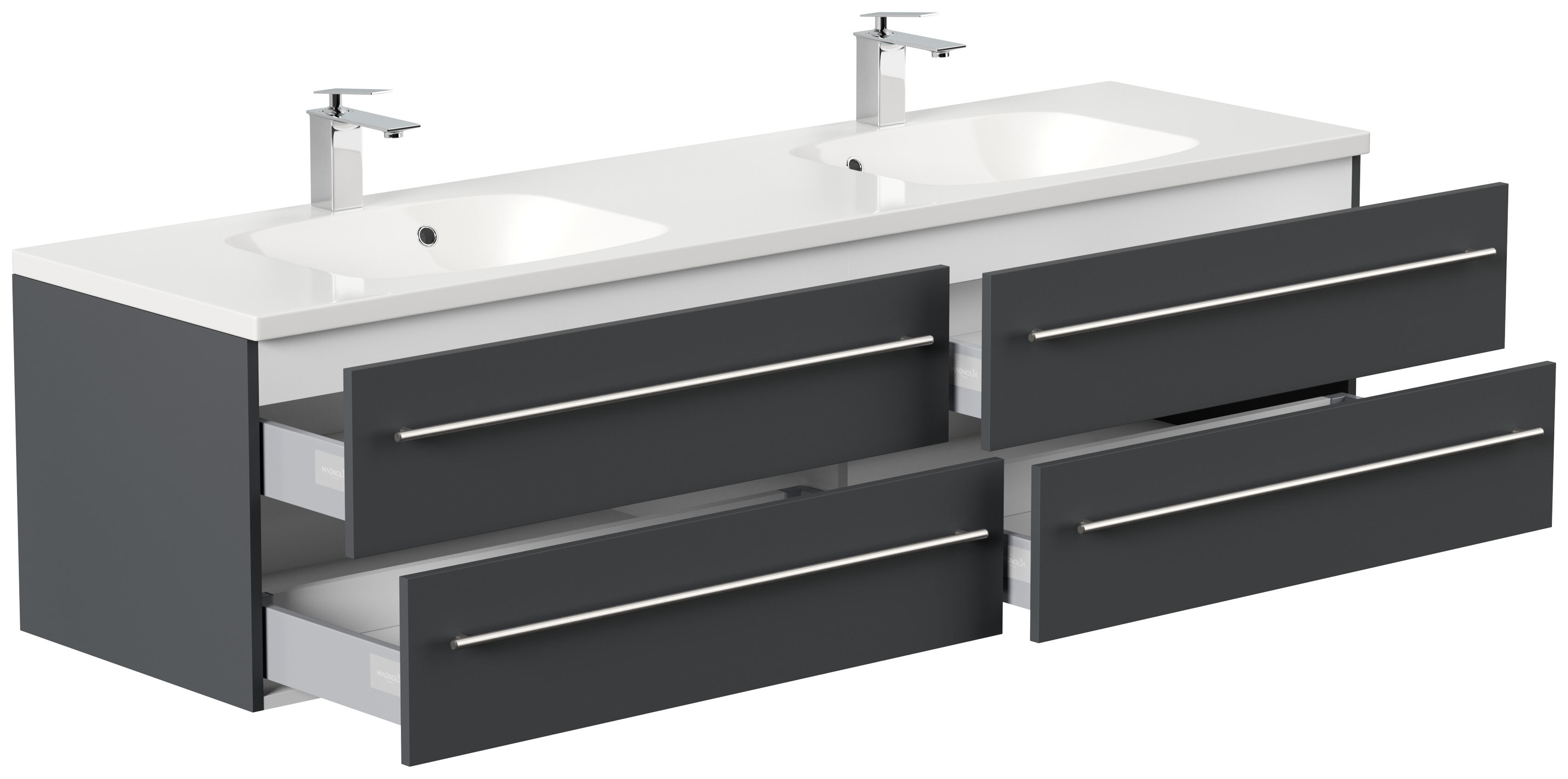 Badmöbel Colossos 180 SoftClose weiss hochglanz