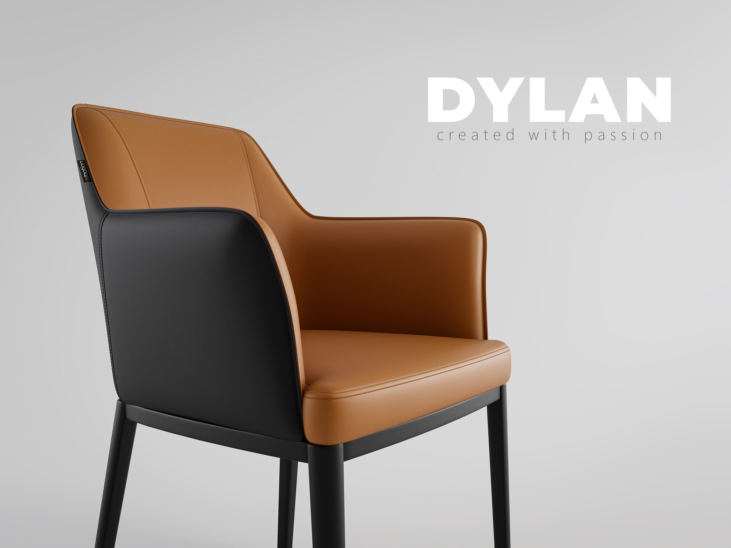 2er Set Esszimmerstuhl Design Küchenstuhl Dylan Kunstleder creme Metallbeine