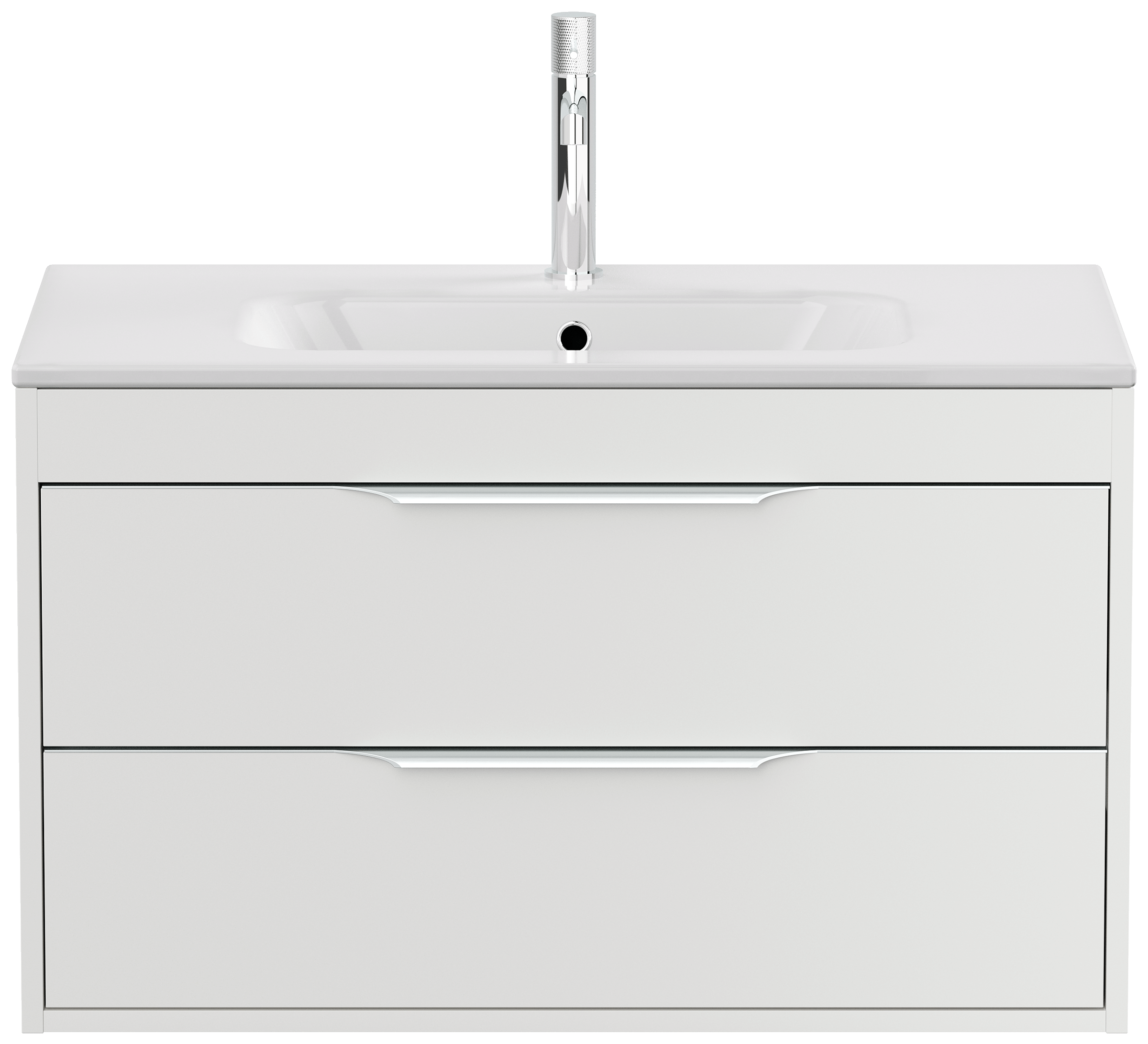 Badmöbel Elements 80 SoftClose weiss matt inkl. Kosmetikeinsatz