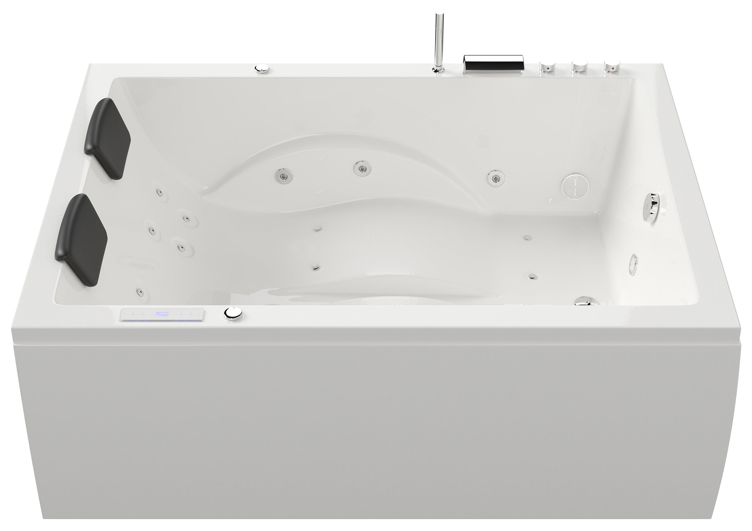Whirlpool Andalusia 2 Pers. 180x130 links Made in Germany 24 Düsen ohne Armatur