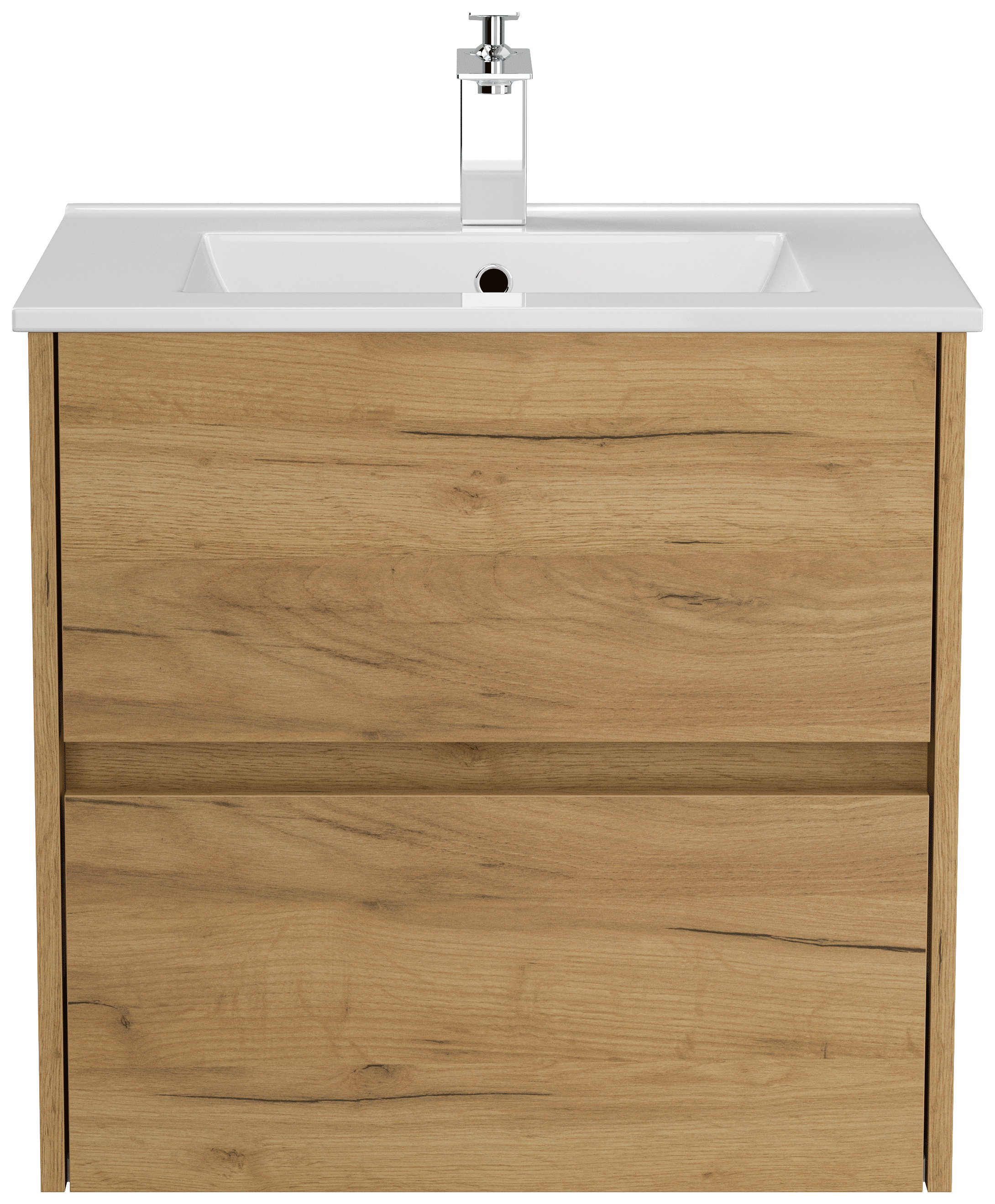 Badmöbel Taifun & Waschtisch 60cm 2 Greifraum SoftClose Auszüge eiche gold