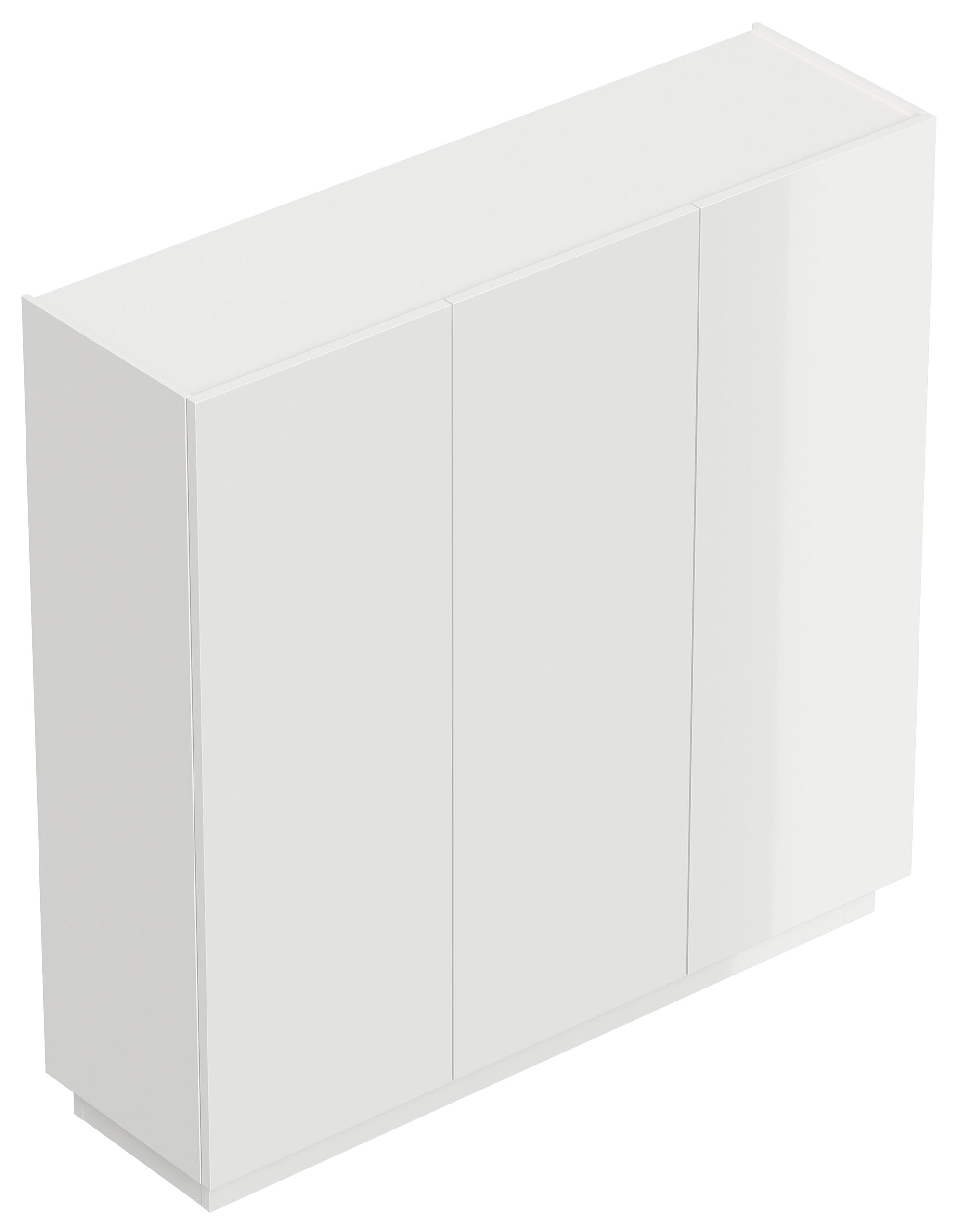 Sideboard Schuhschrank Alius-L 3 Türen Grafit hochglanz