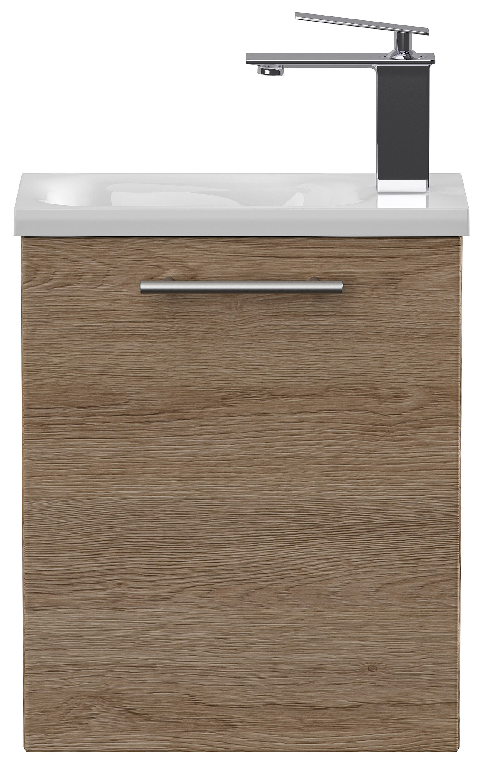Gäste WC Badmöbel Pico Slimline 40cm SoftClose weiß hochglanz