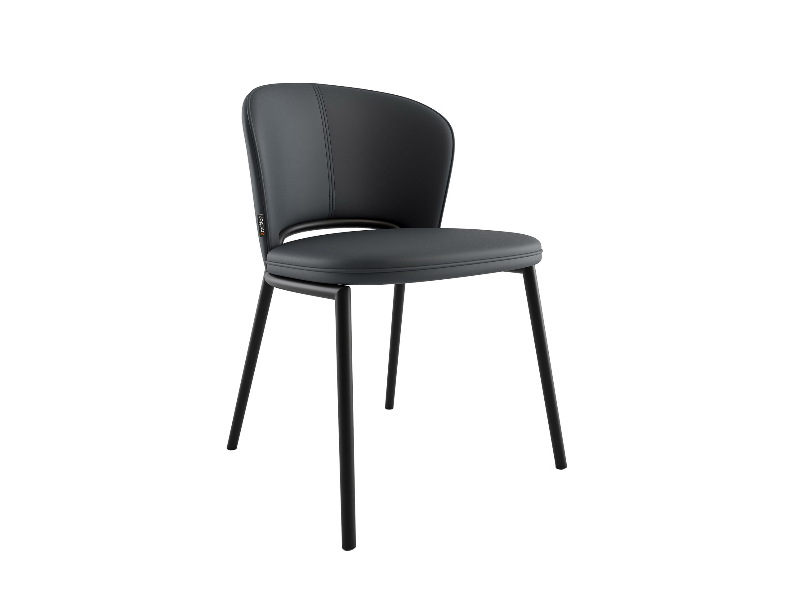 6er Set Esszimmerstuhl Design Küchenstuhl Dean Kunstleder hellgrau Metallbeine