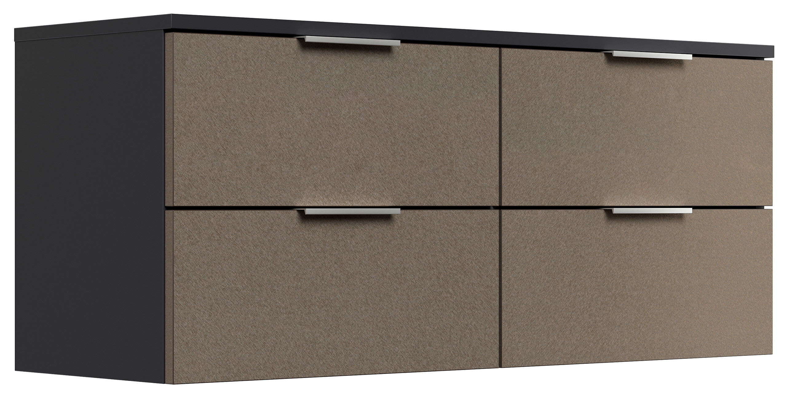 Design Hängekonsole Sideboard Urban Slimline 4 Softeinzüge Sand