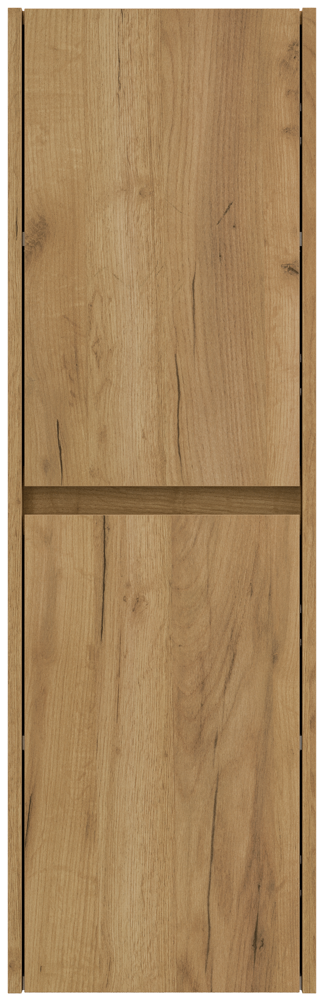 Badezimmer Hochschrank 112cm Softclose Taifun zur Wandmontage eiche gold