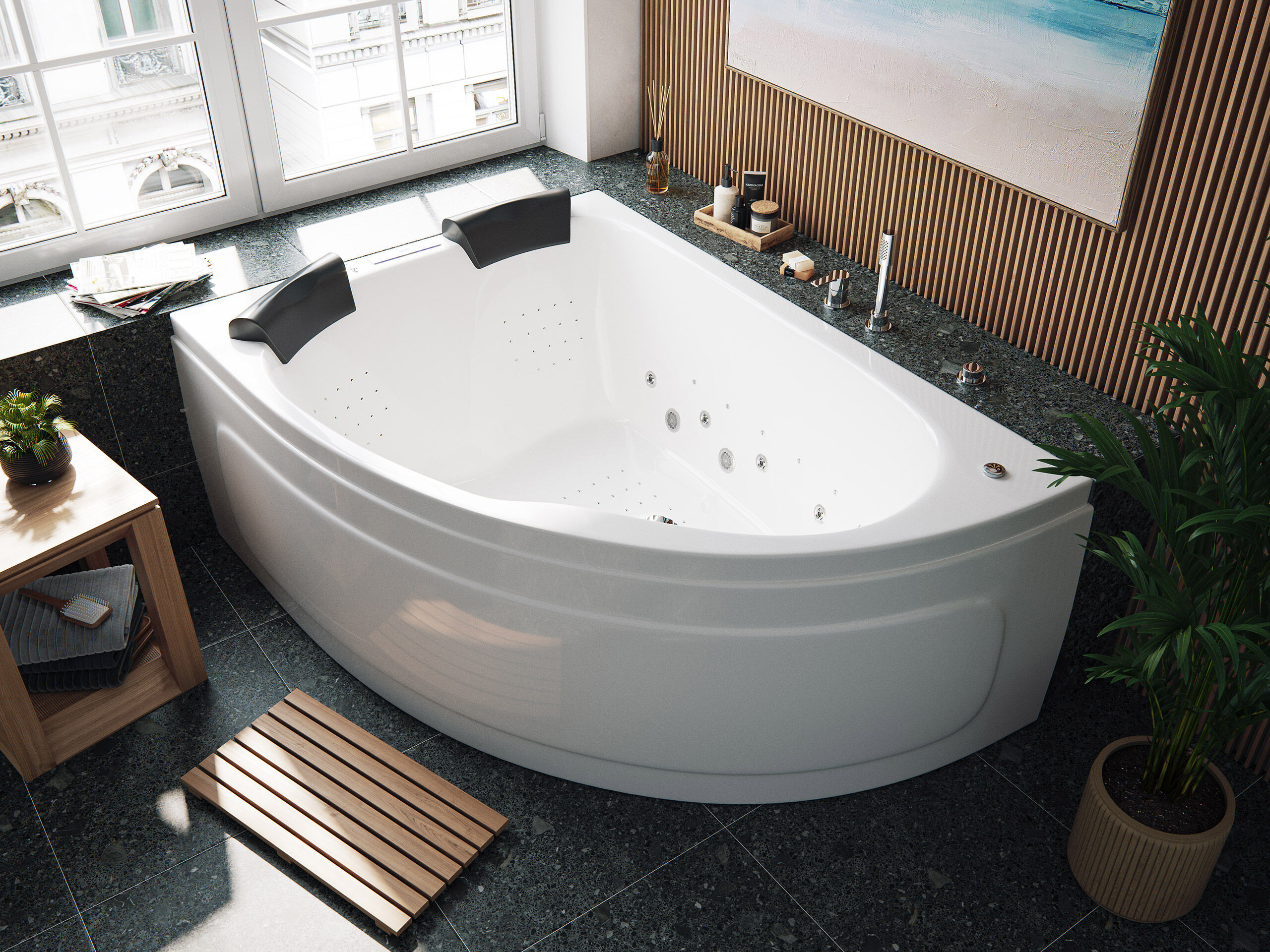 Whirlpool Royal XL Ultra 180 links Made in Germany 89 Düsen Befüllung Überlauf