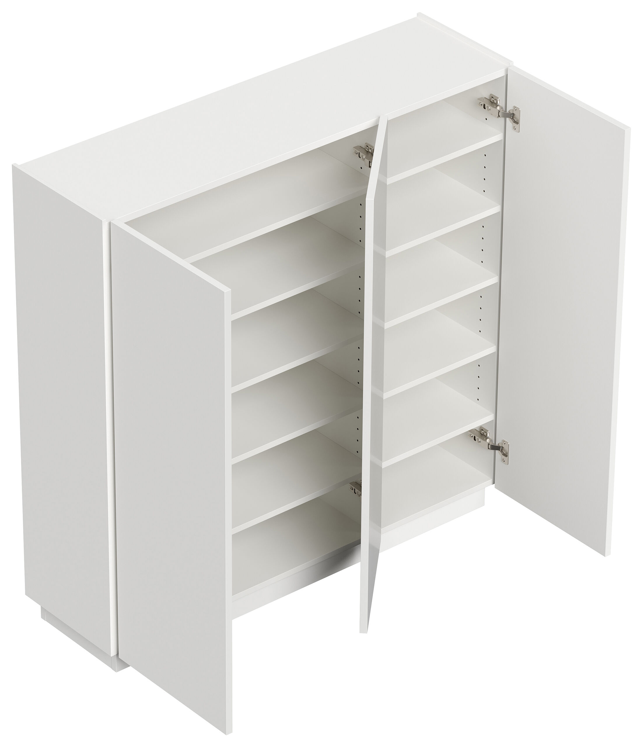 Sideboard Schuhschrank Alius-L 3 Türen Grafit hochglanz