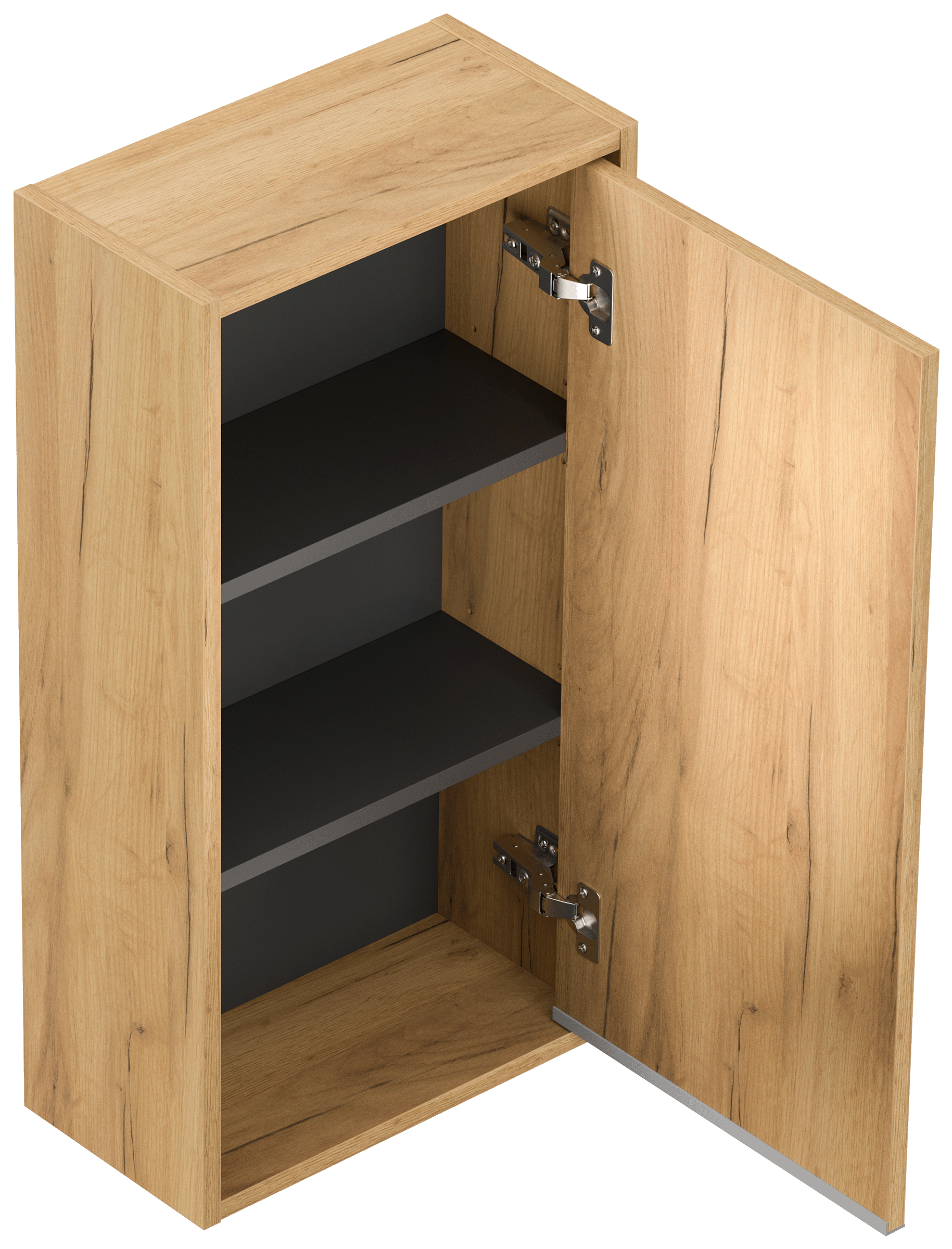 Badschrank Elements 39x75cm Soft-Close Tür eiche gold