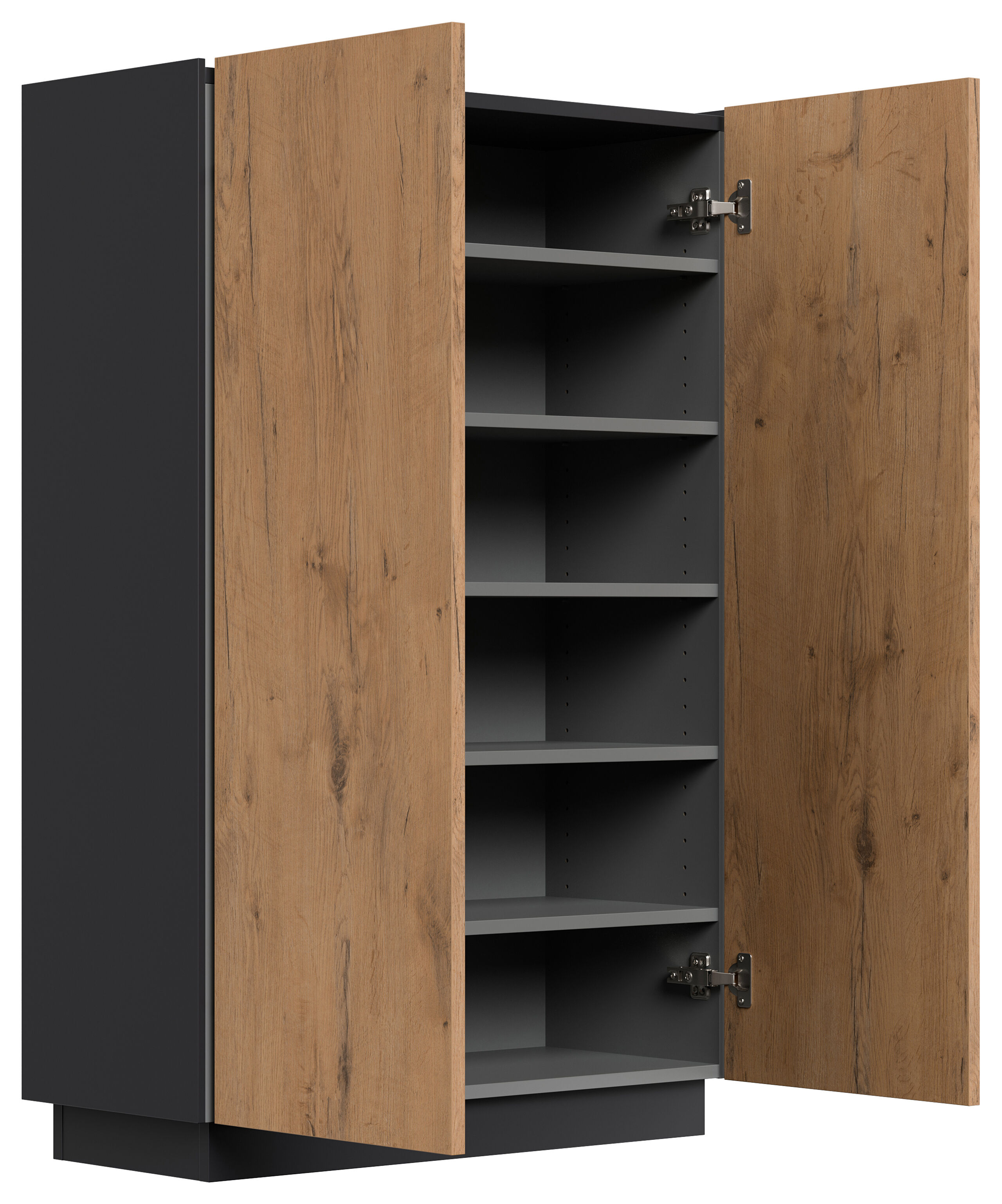 Sideboard Schuhschrank Alius-M 2 Türen Asche