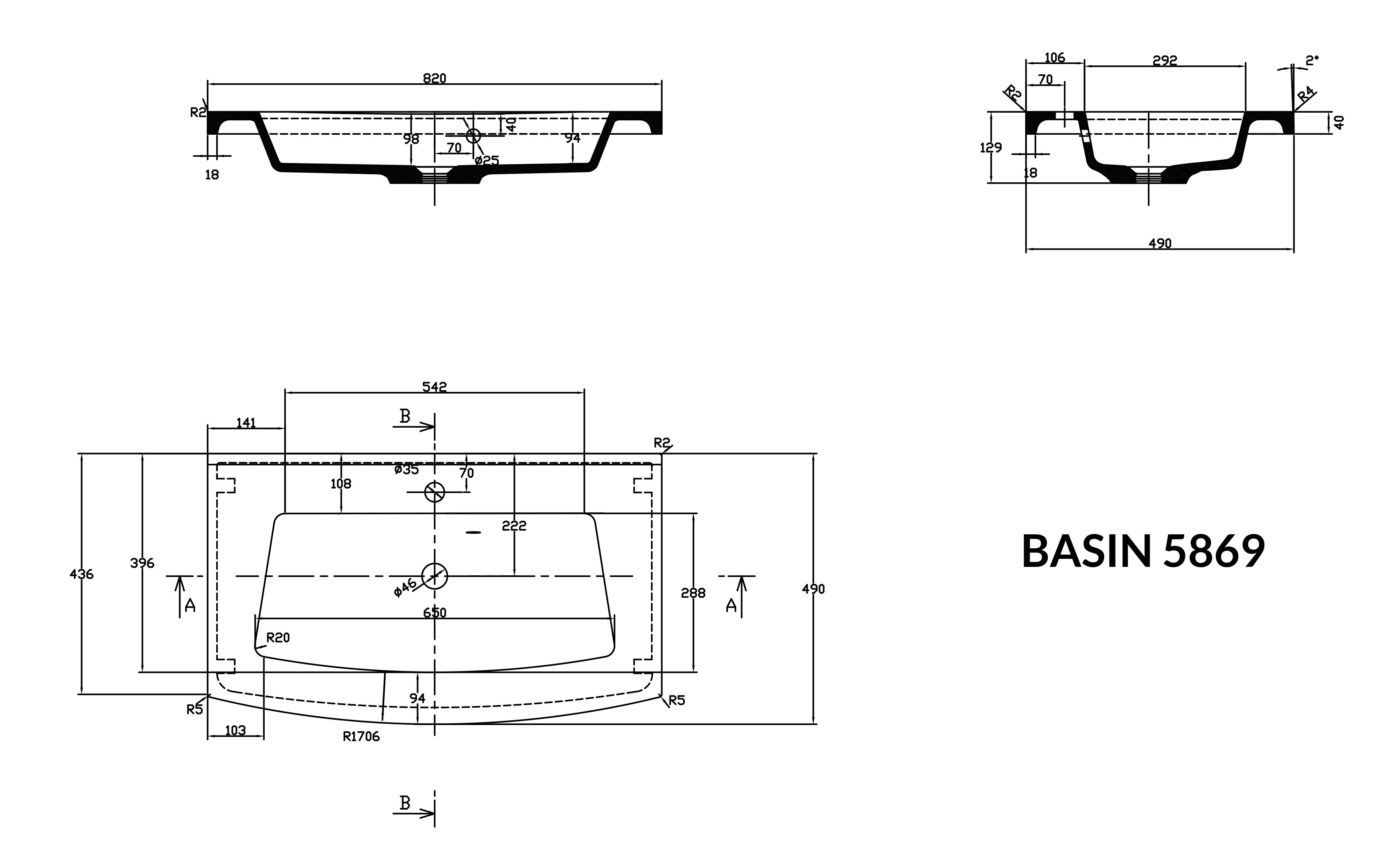 Badmöbel Bella 80 mit runder Front SoftClose beton LED Spiegel
