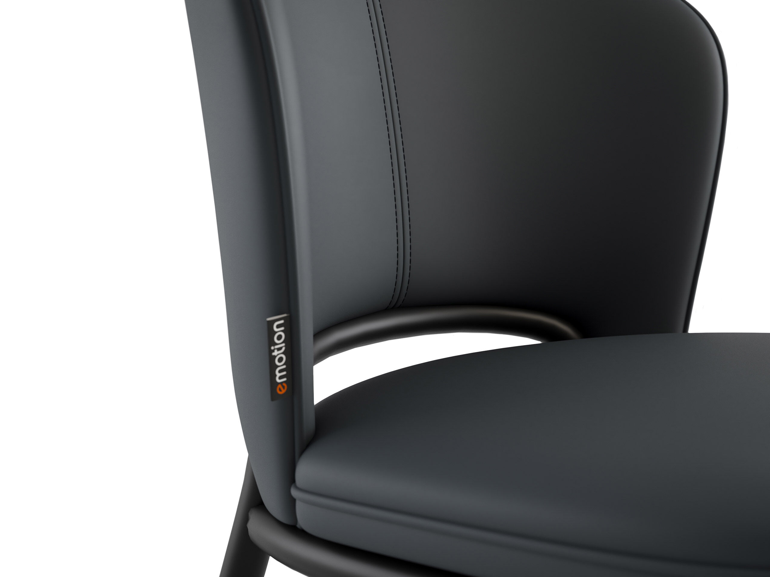 6er Set Esszimmerstuhl Design Küchenstuhl Dean Kunstleder hellgrau Metallbeine