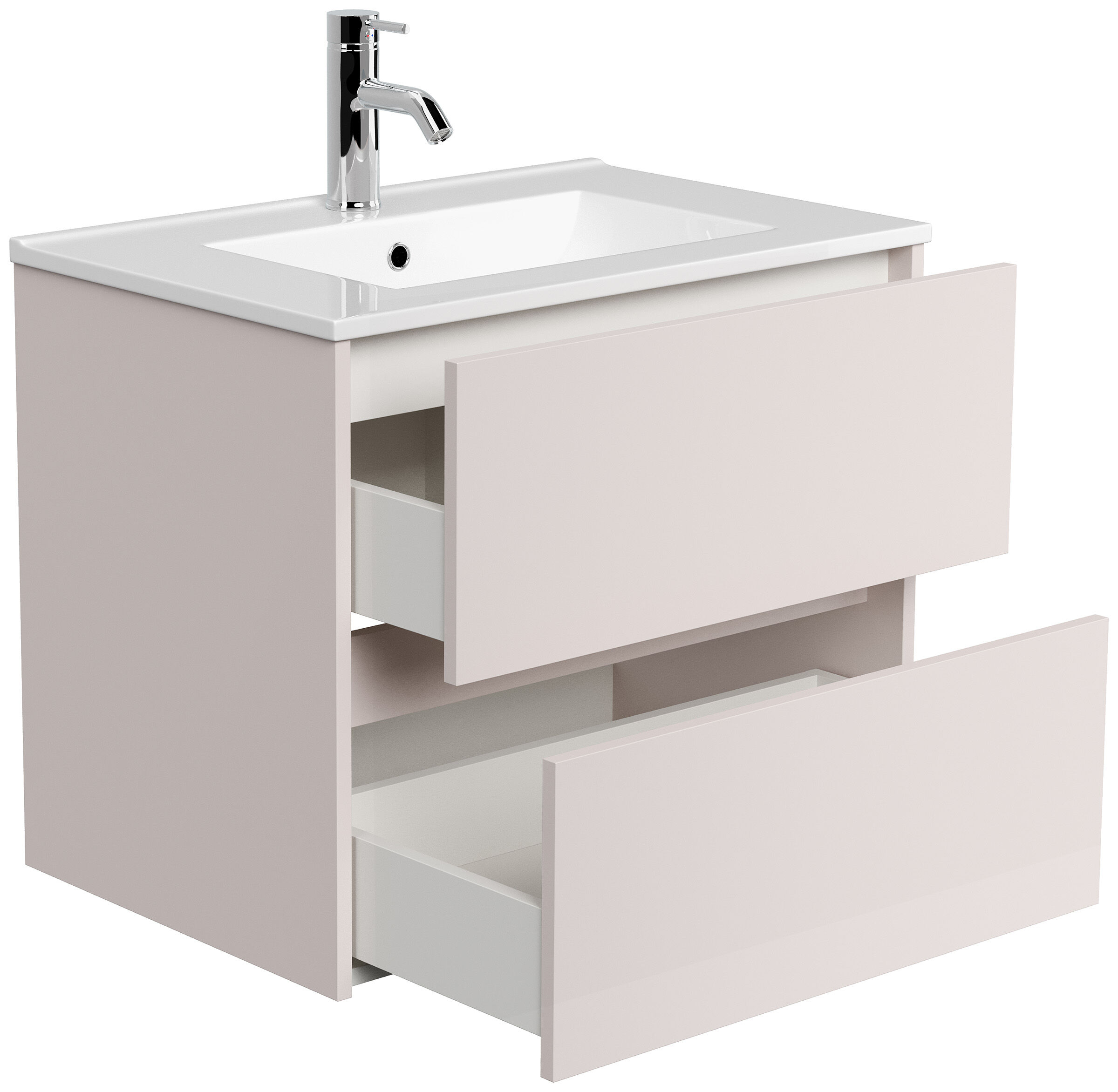 Badmöbel Taifun & Waschtisch 70 cm 2 Greifraum SoftClose Auszüge Kaschmir