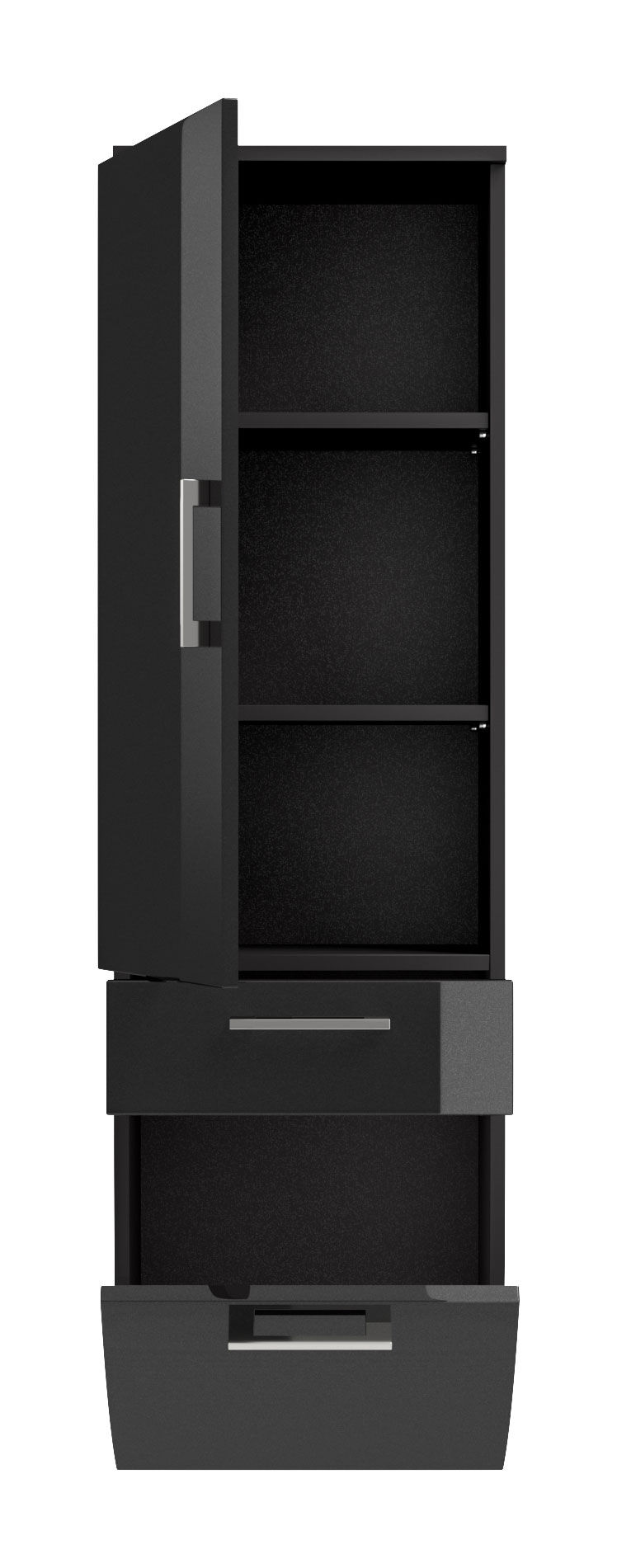 Hochschrank Rima 135 cm rund Anthrazit