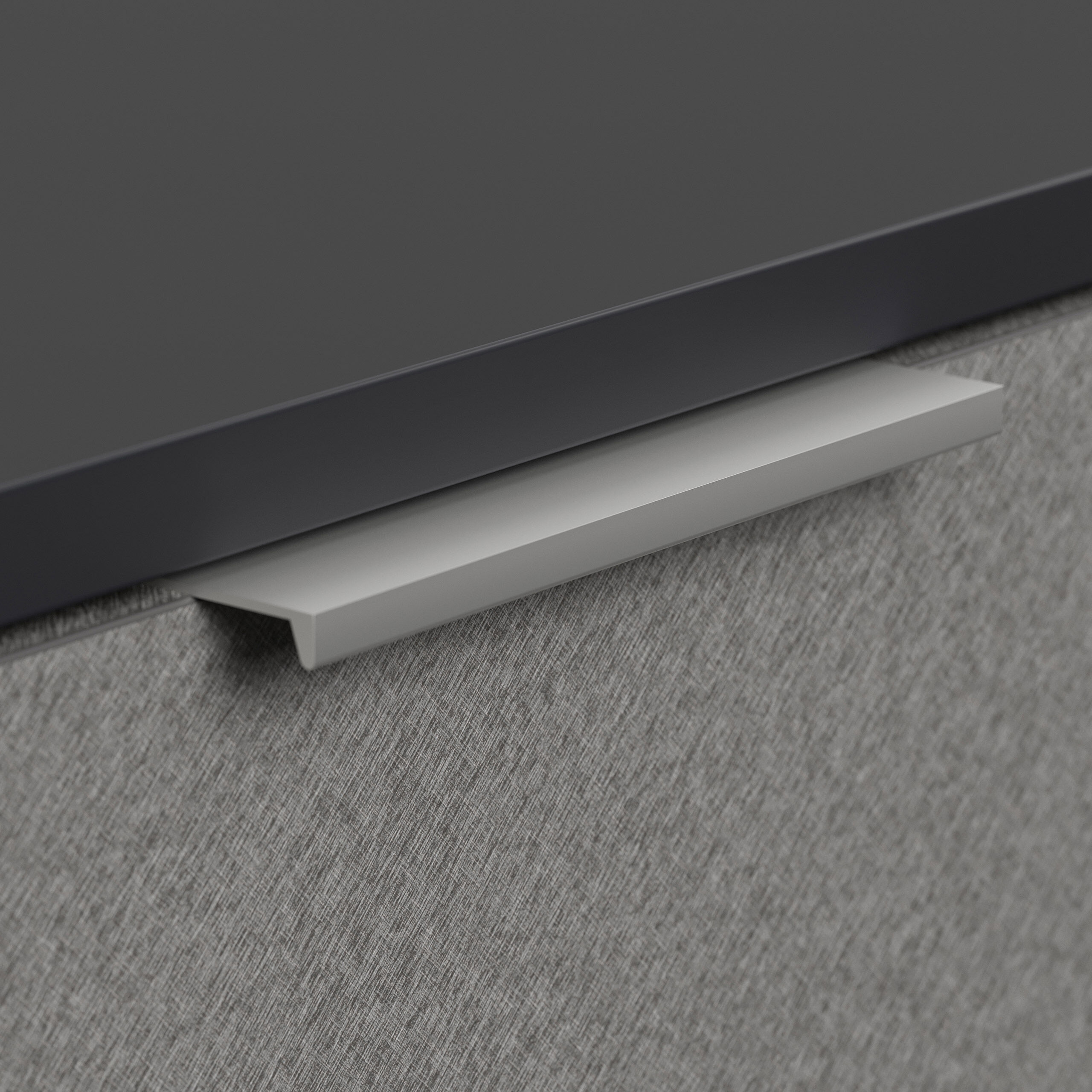 Design Hängekonsole Sideboard Urban Slimline 4 Softeinzüge lackiert Creme-Grafit