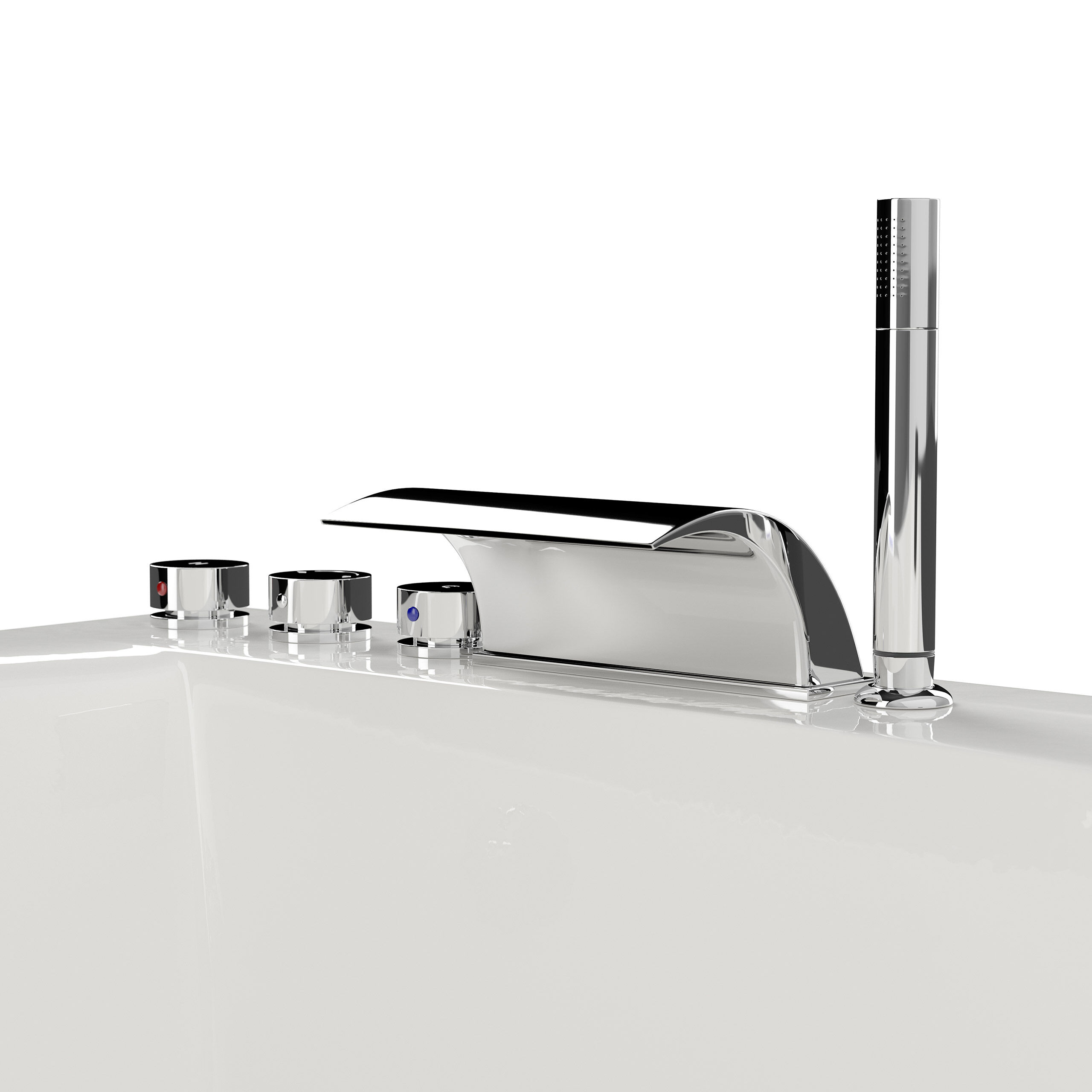 Rechteck Whirlpool Centauri 190x90 rechts Made in Germany 18 Düsen mit Armatur