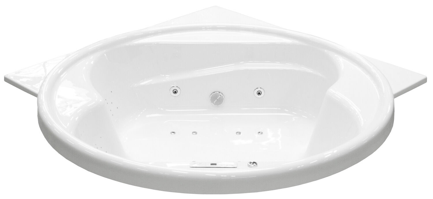 Eck Whirlpool Saturn 225x182x59 Made in Germany 22 Massagedüsen mit Armatur