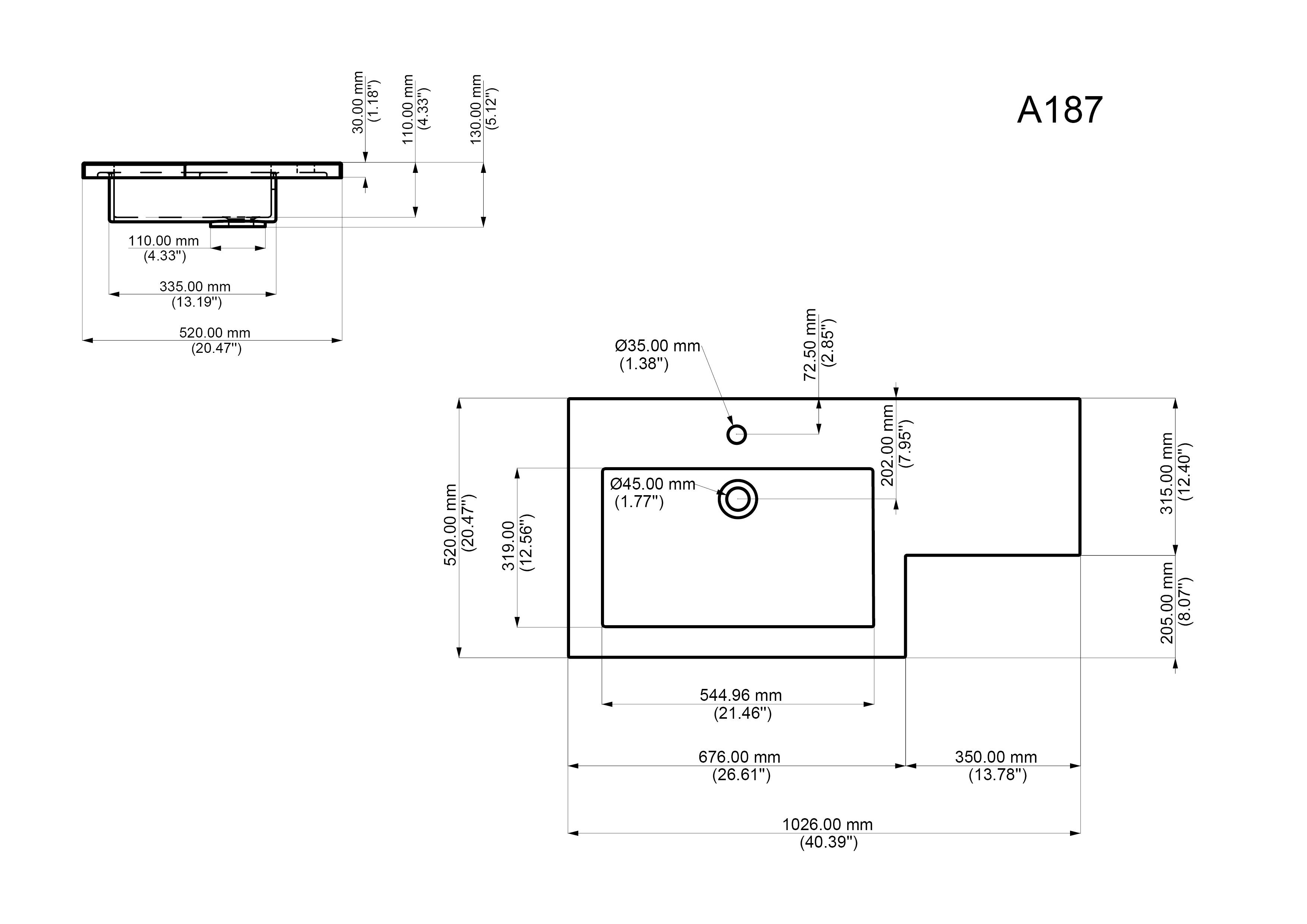 Badblock ELISA rechts SoftClose weiss hochglanz