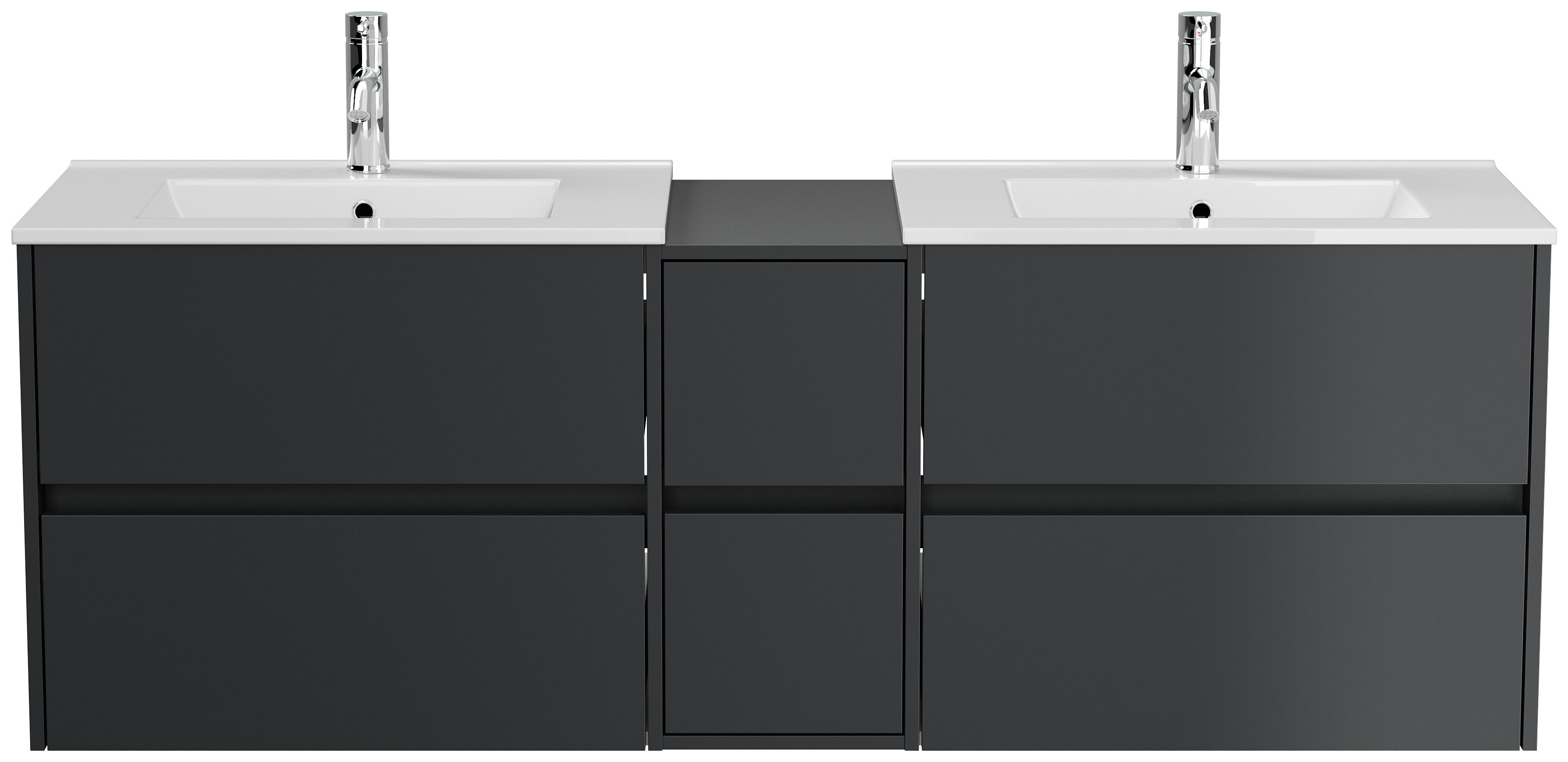 Badmöbelset Taifun 170cm weiß Hgl