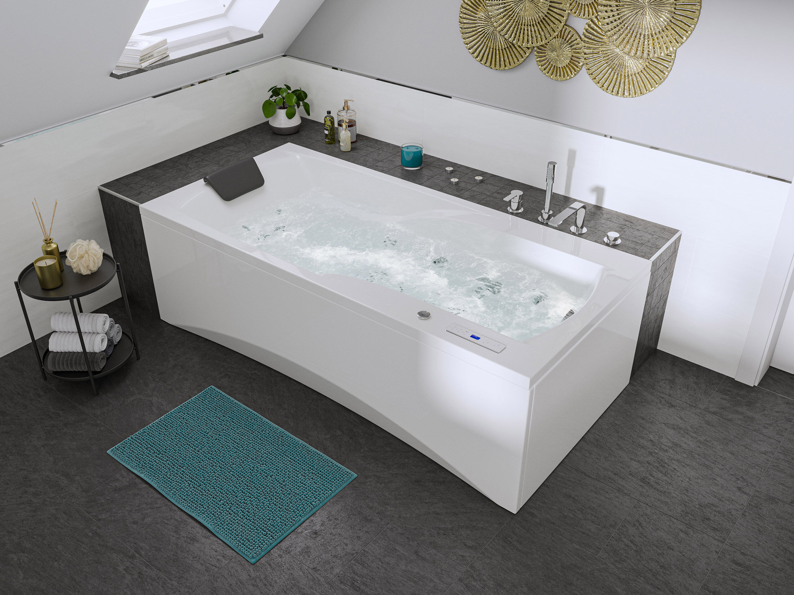 Centauri 190 links Whirlpool Set ohne Armatur