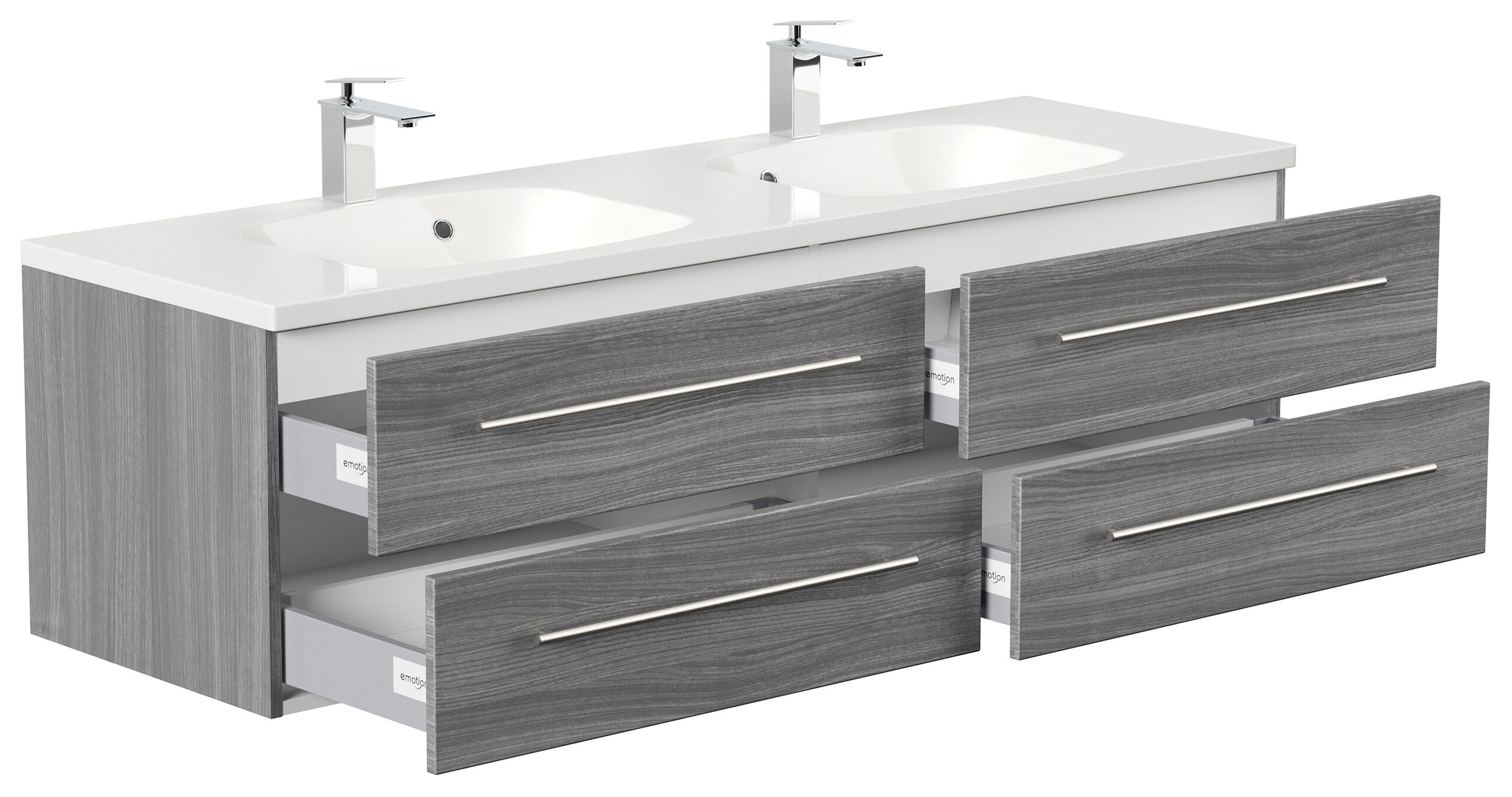 Badmöbel Colossos 160 SoftClose schwarz