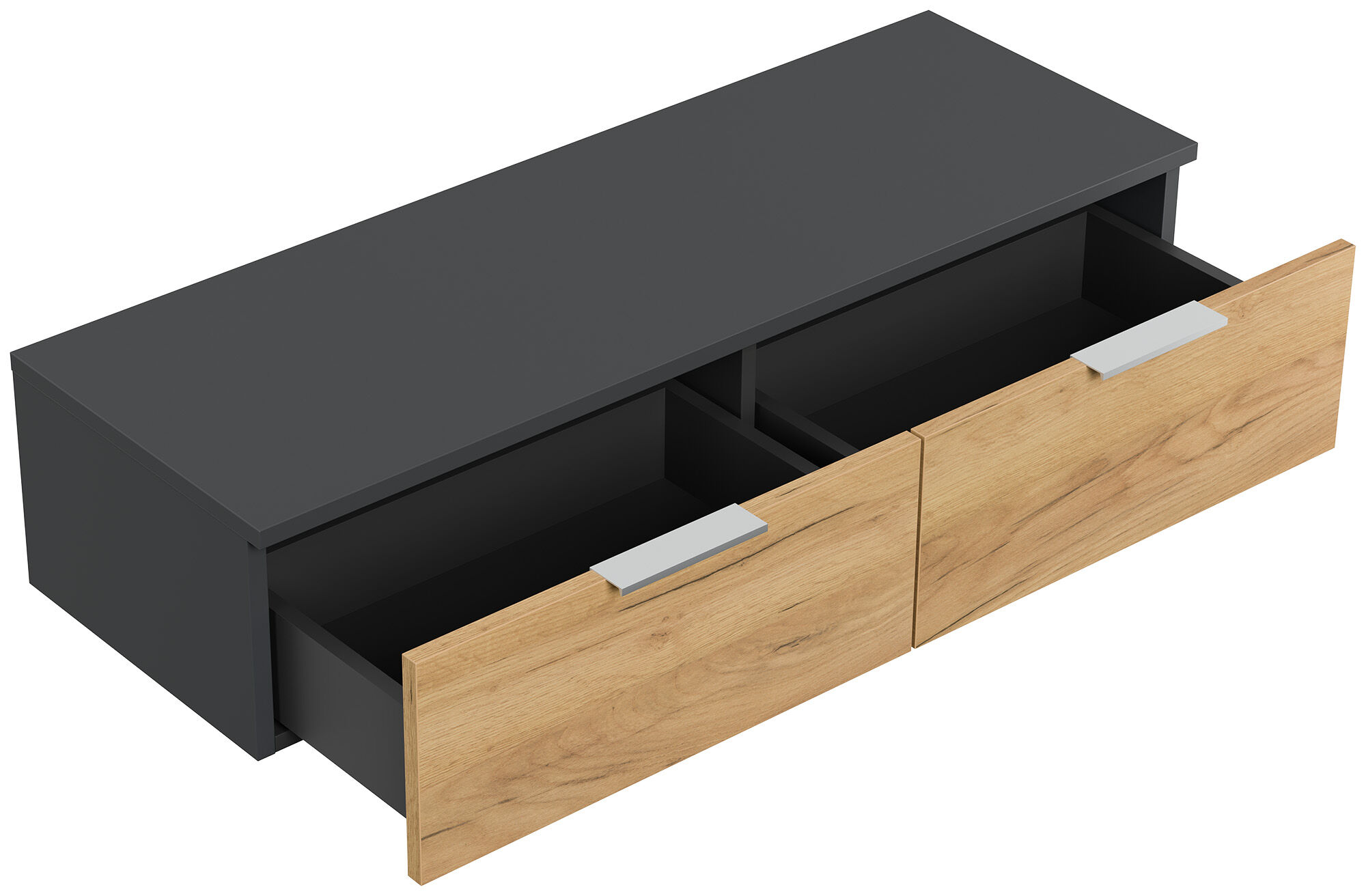 Hängekonsole Urban Slimline 2 Schubladen Softclose Redwood