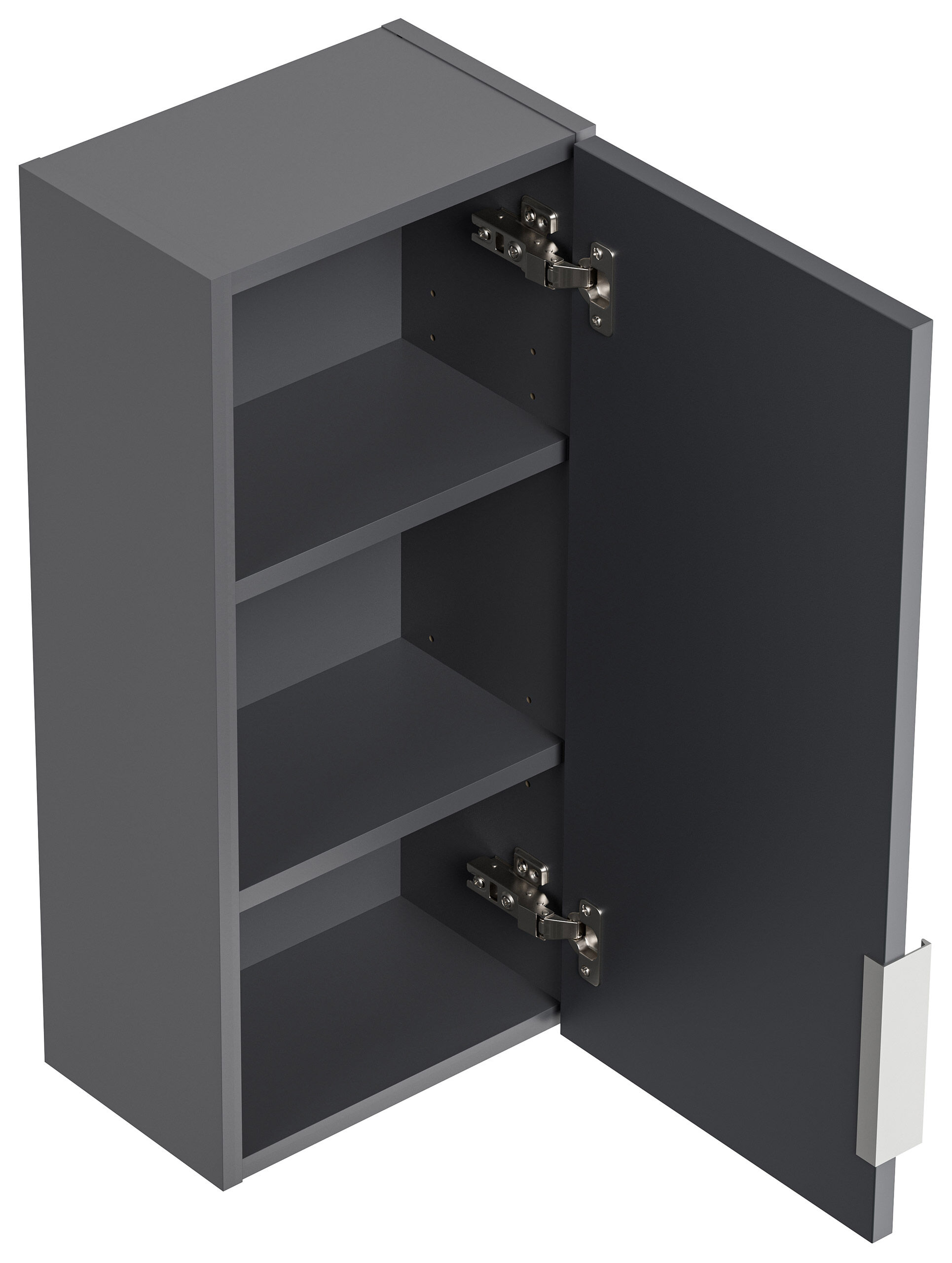 Badschrank 2er Set Vega zur Wandmontage Grafit ST / Grafit Matt