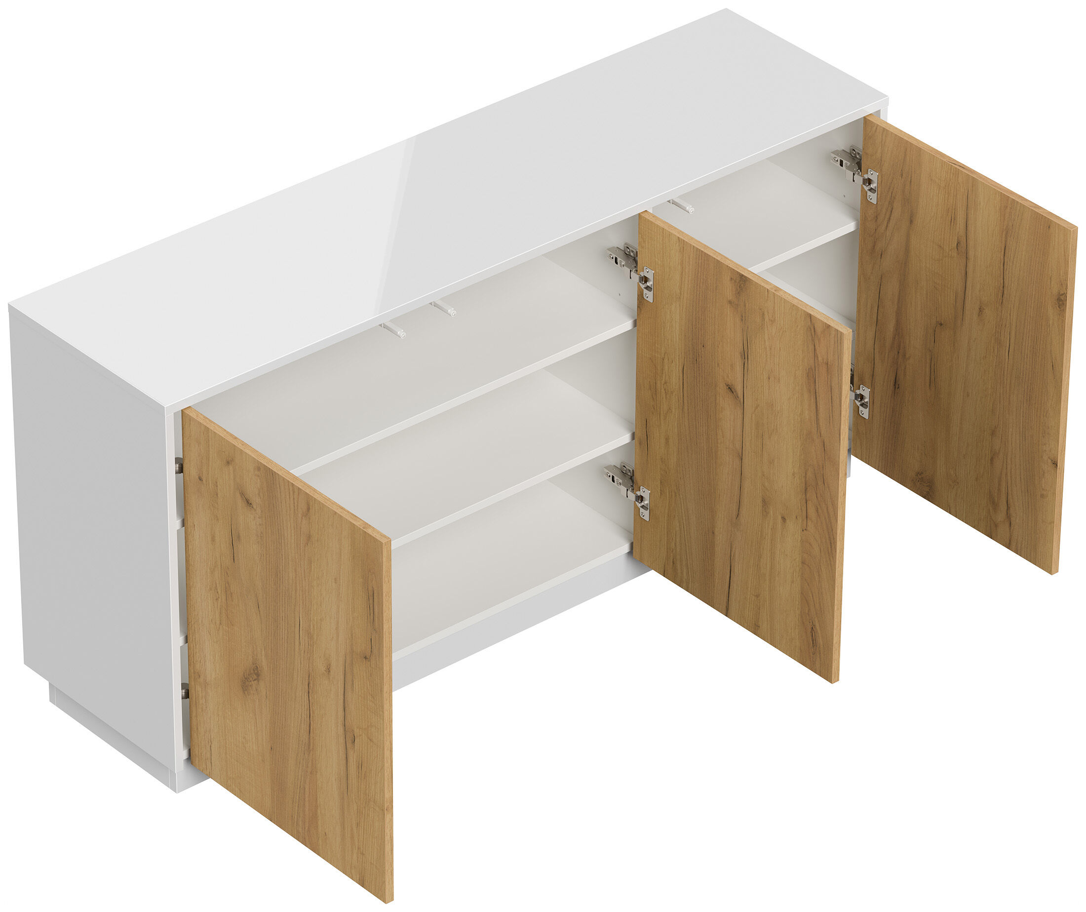 Design Sideboard Kommode Genesis B stehend 150cm 3 Türen Grafit