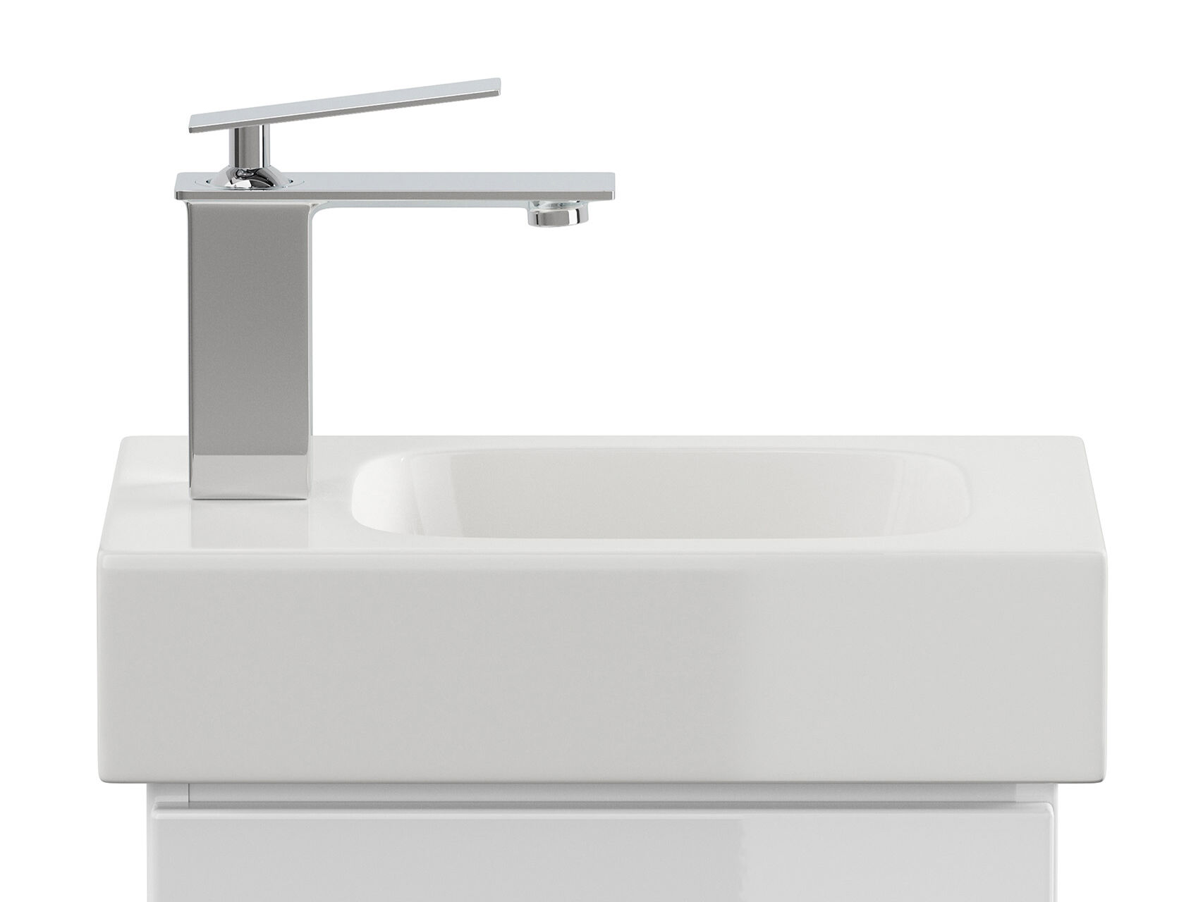 Geberit Icon 38 cm links Waschbecken