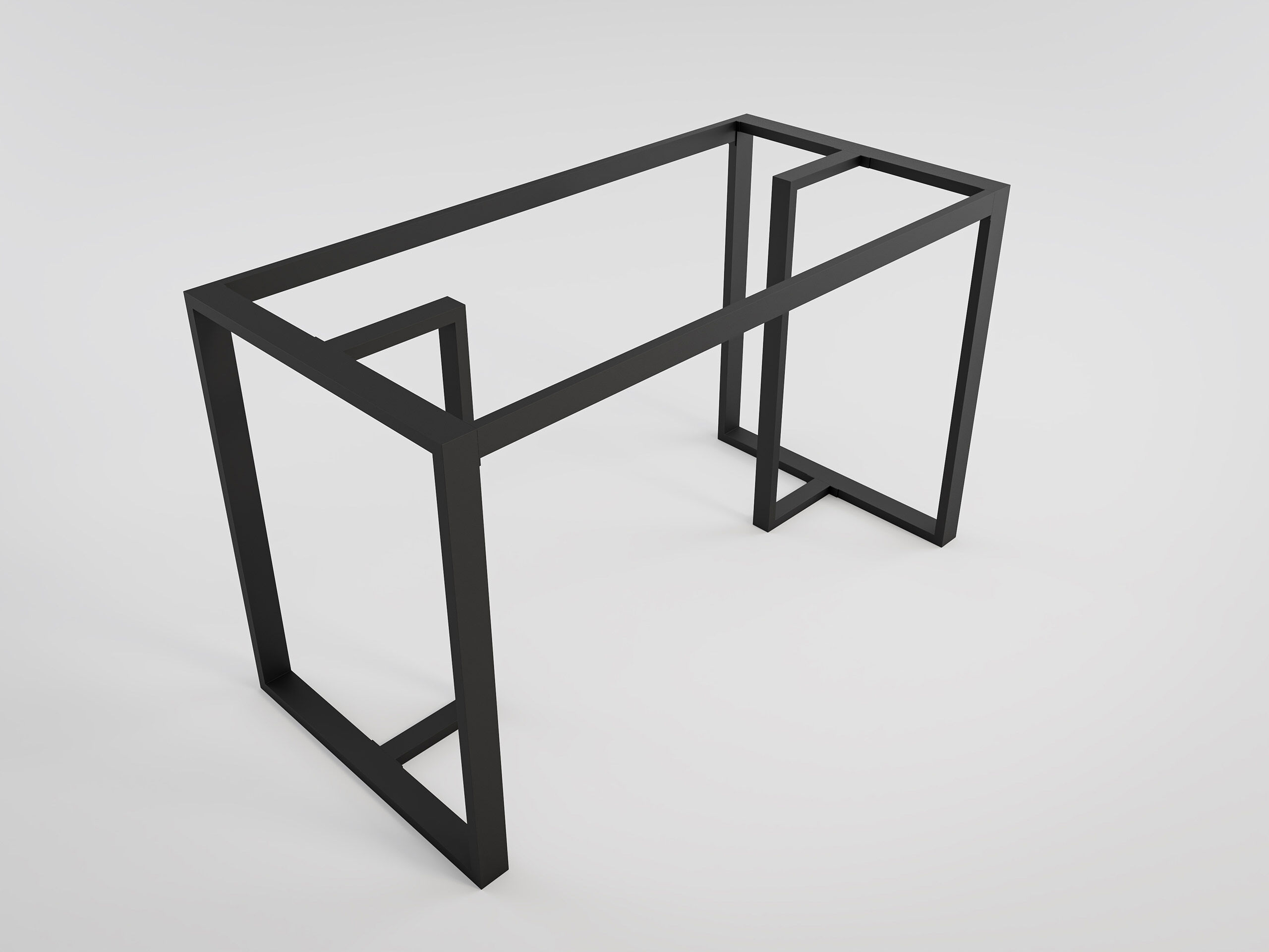Klassisches Design Mias 120 DIY Esszimmer Küchen Tischgestell aus Metall schwarz