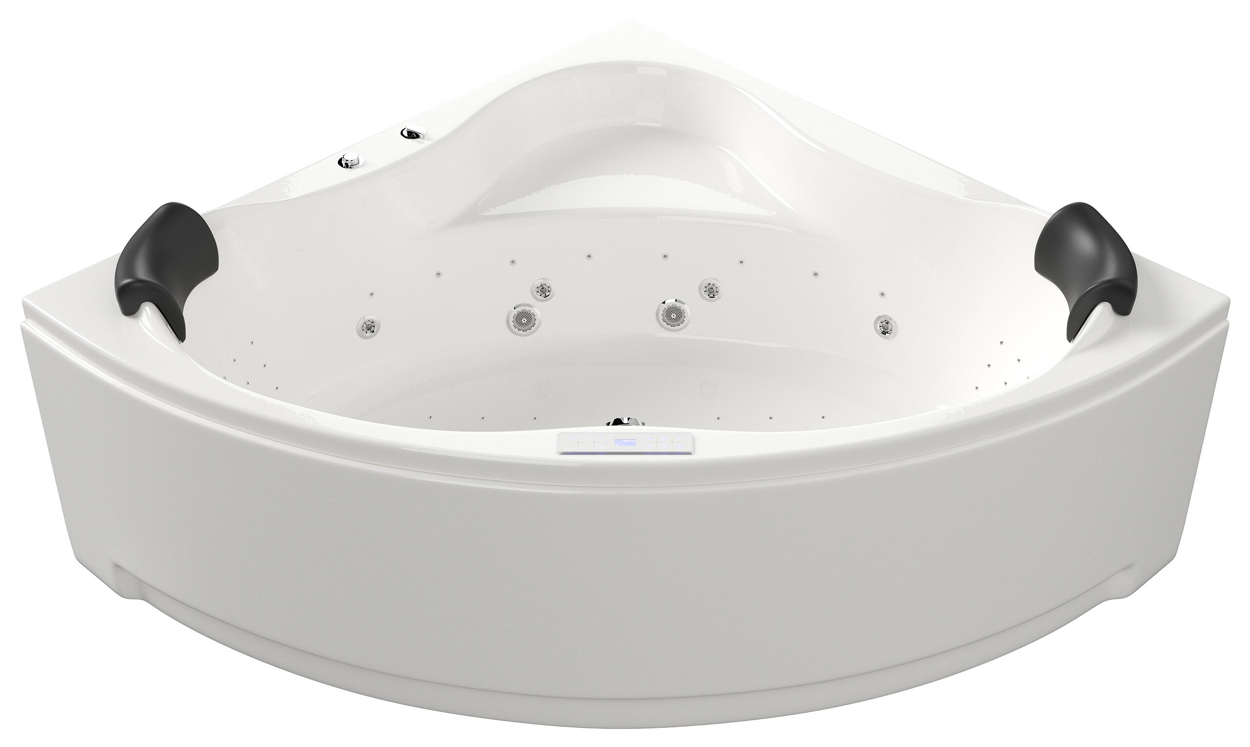 Deluxe Whirlpool Set ENJOY ULTRA mit 80 Düsen Befüllung Überlauf 150x150x59 cm
