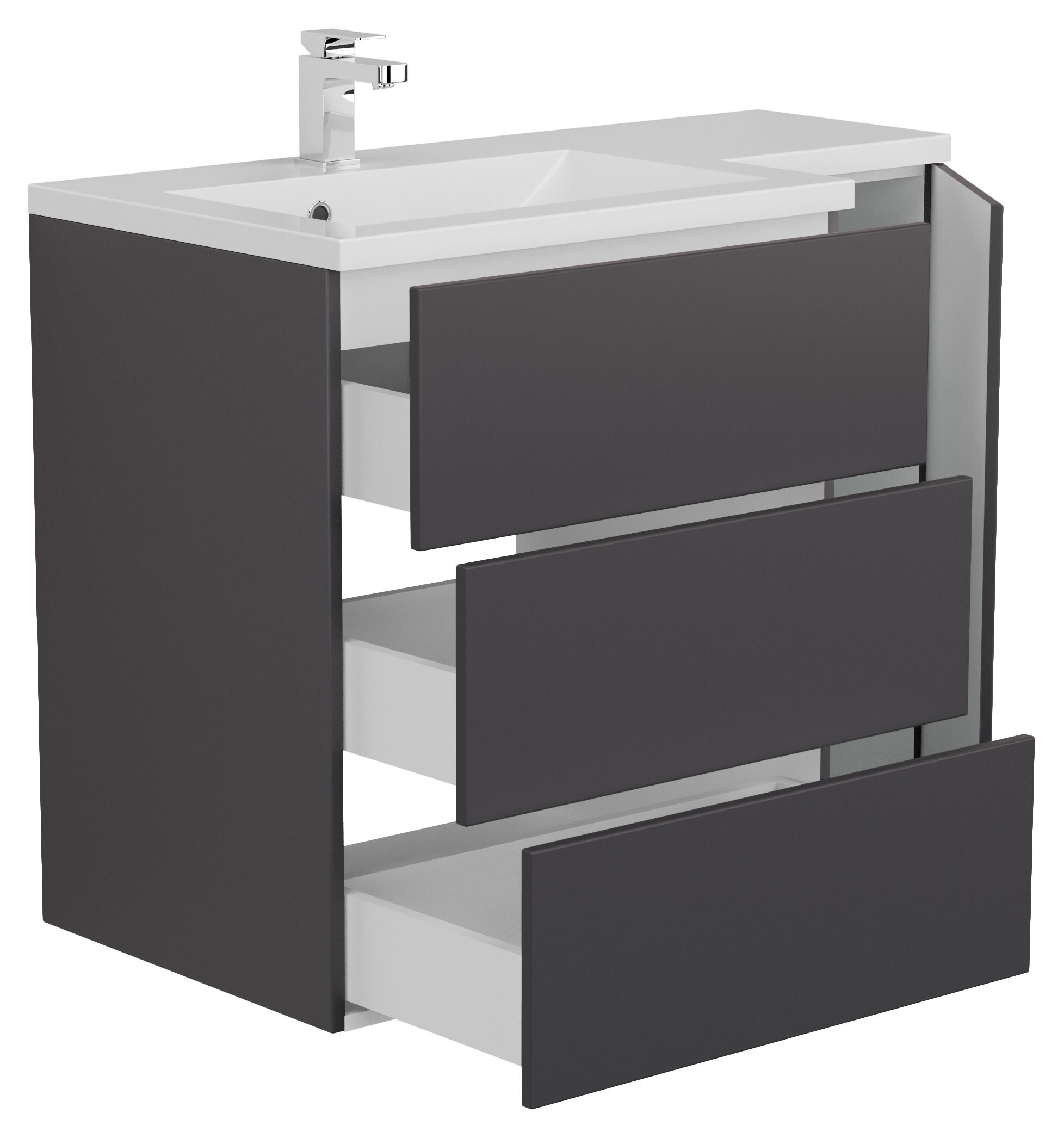 Badblock ELISA rechts SoftClose weiss hochglanz