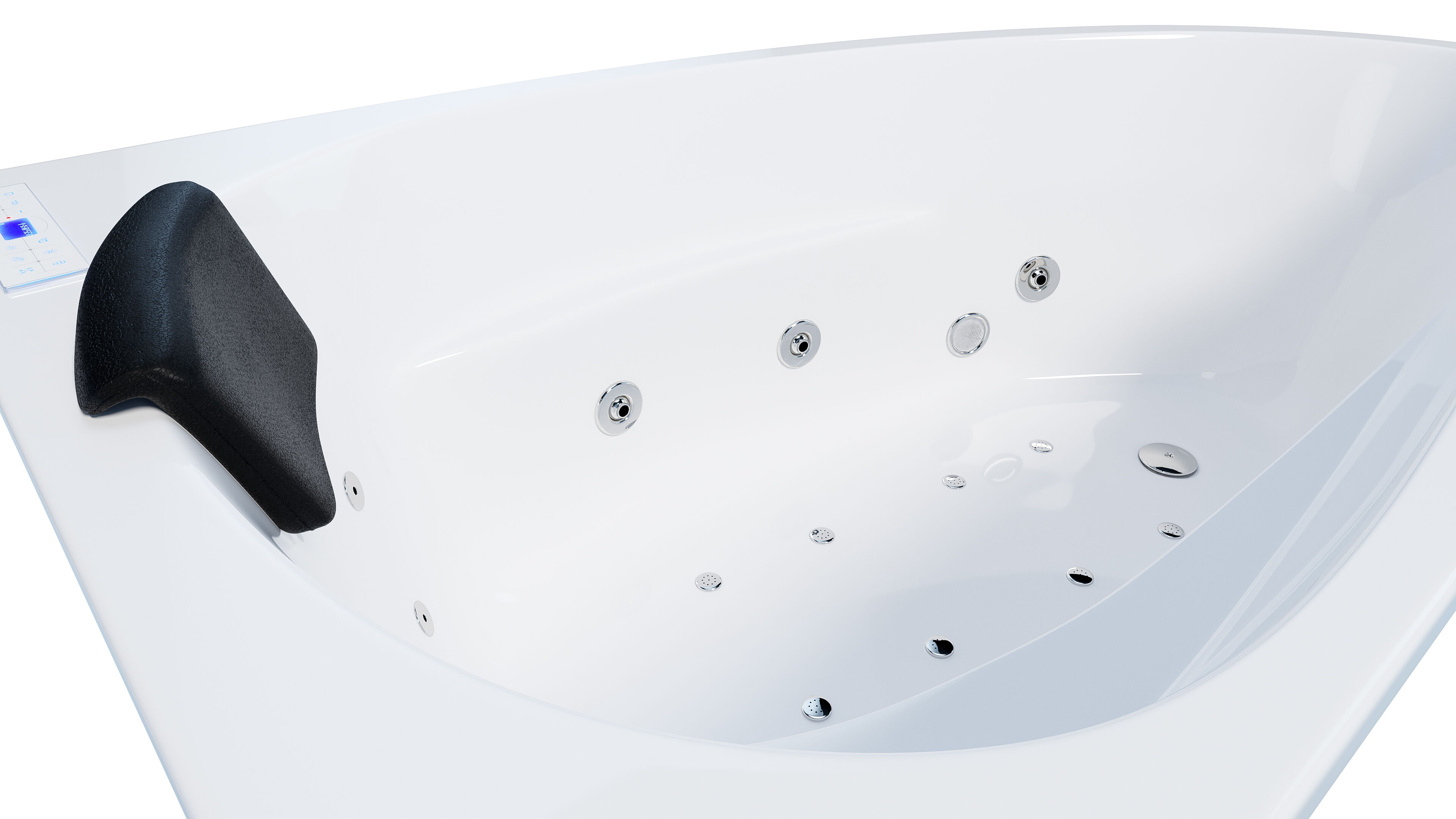 Whirlpool Stardust 150x95 rechts Made in Germany 22 Düsen Befüllung Überlauf