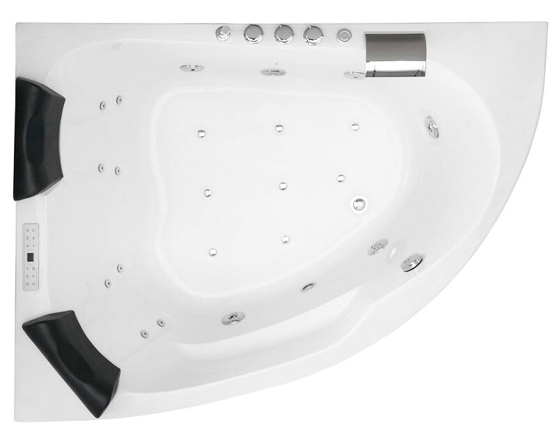 Langeck Whirlpool Royal 160x125 links Made in Germany 21 Düsen mit Armatur