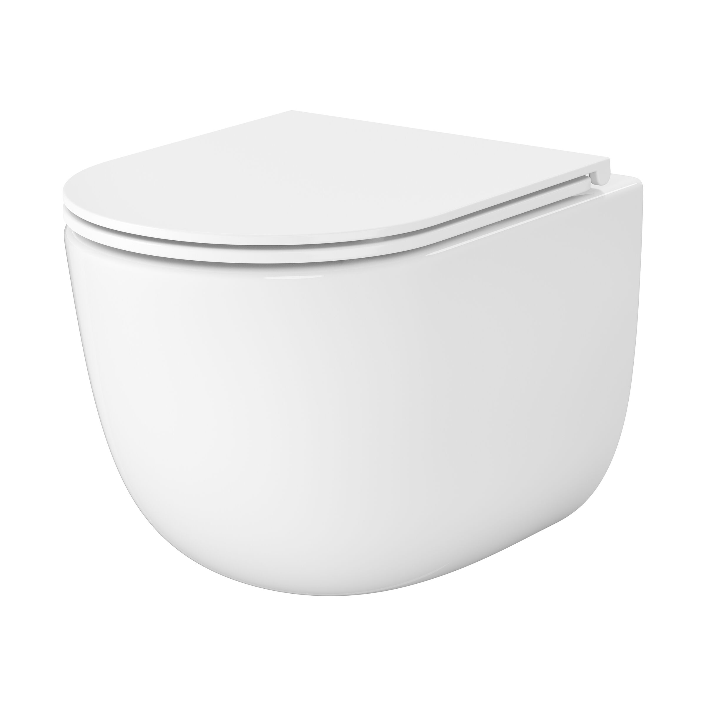 Wand-WC Komplettset REMO mit WC-Sitz-Absenkenautomatik und Tornado-Spülung