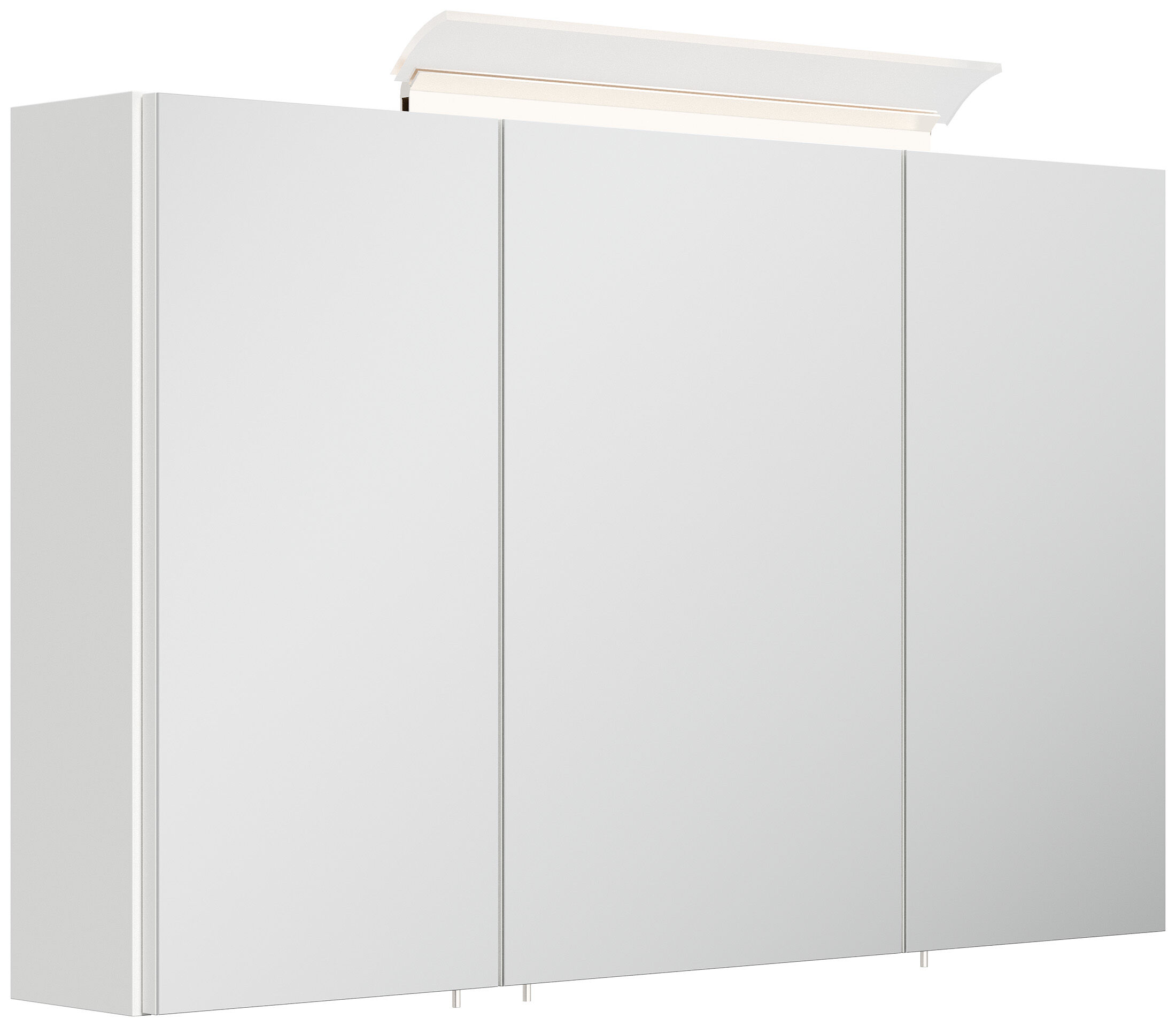 Badmöbel Set Firenze 100 3tlg. Spiegelschrank & Seitenschrank weiß hochglanz
