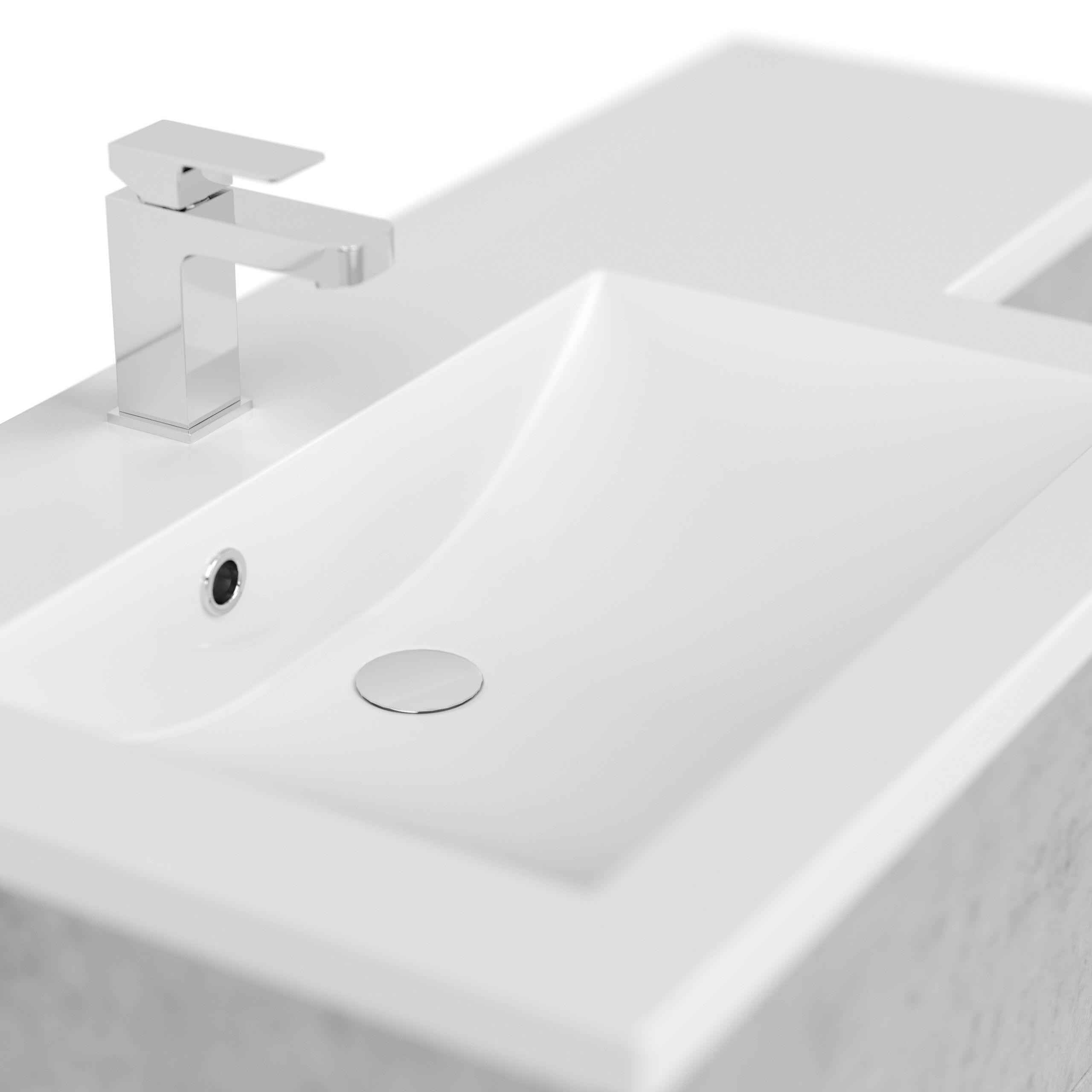 Badblock ELISA rechts SoftClose weiss hochglanz