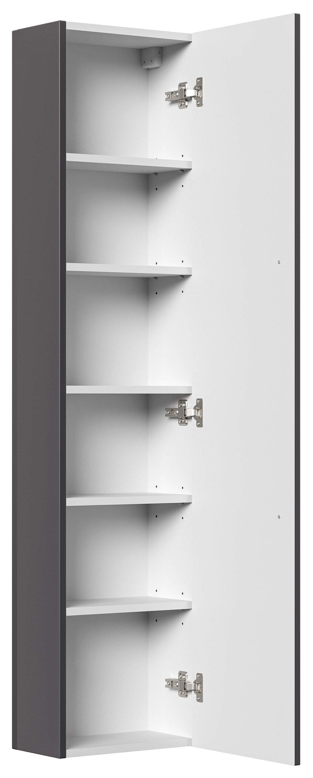 Hochschrank Slimline nur 20cm Tief (BxH) 35x150 cm anthrazit