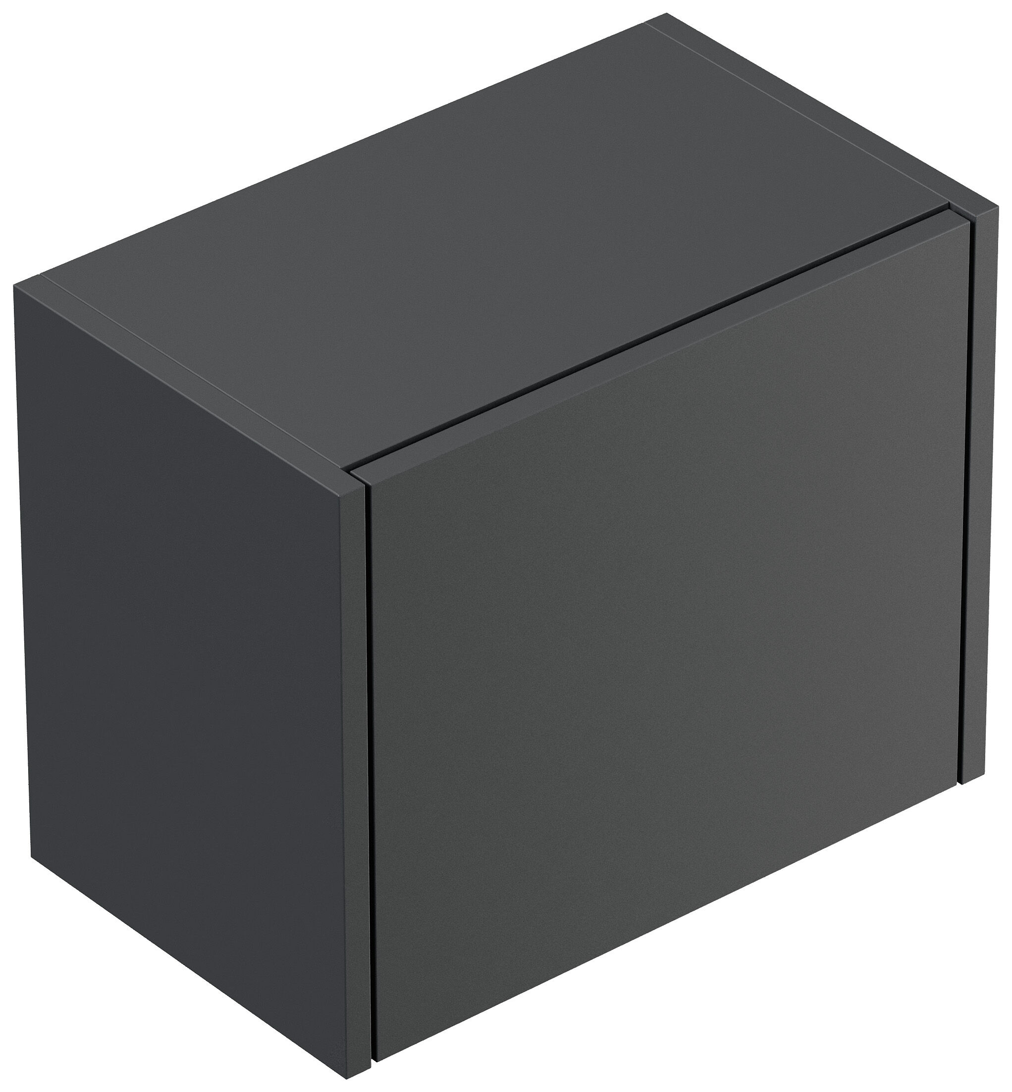 Badmöbel Set Taifun 4tlg. 70cm mit LED Spiegel 3er Boxen & Hochschrank Grafit 
